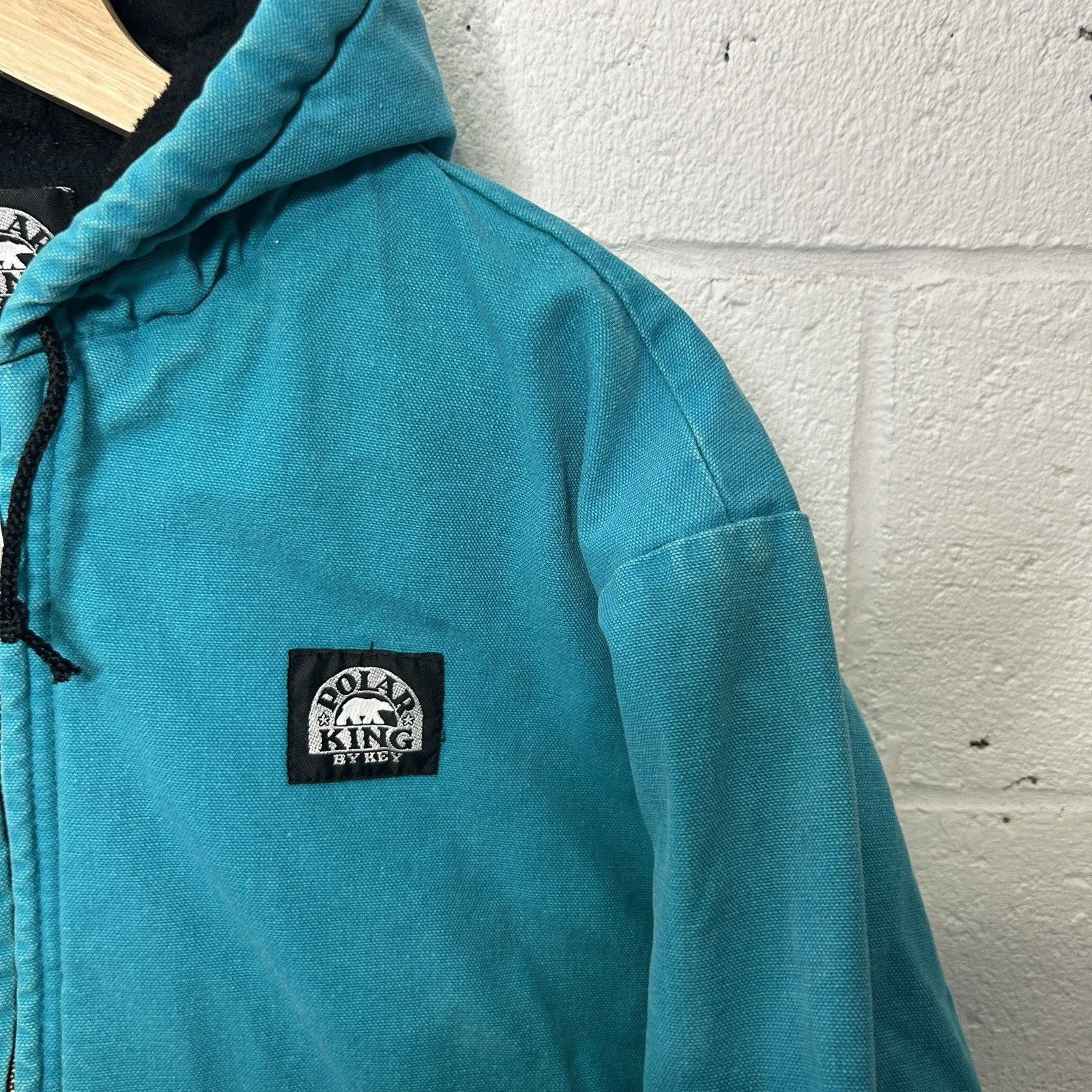 Vintage Vintage Polar King By Key Hooded Canvas Jacket “Turquoise” Size US M / EU 48-50 / 2 - 3 Thumbnail