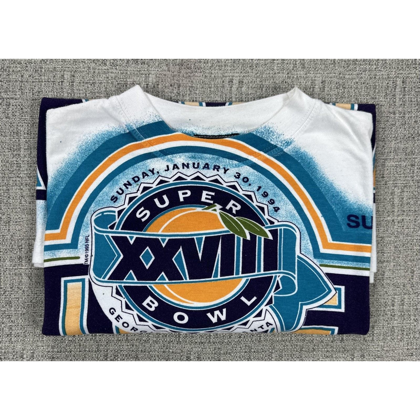 Other Super Bowl XXVIII Shirt Sz L Magic Johnson 1994 Cowboys AOP Size US L / EU 52-54 / 3 - 13 Thumbnail
