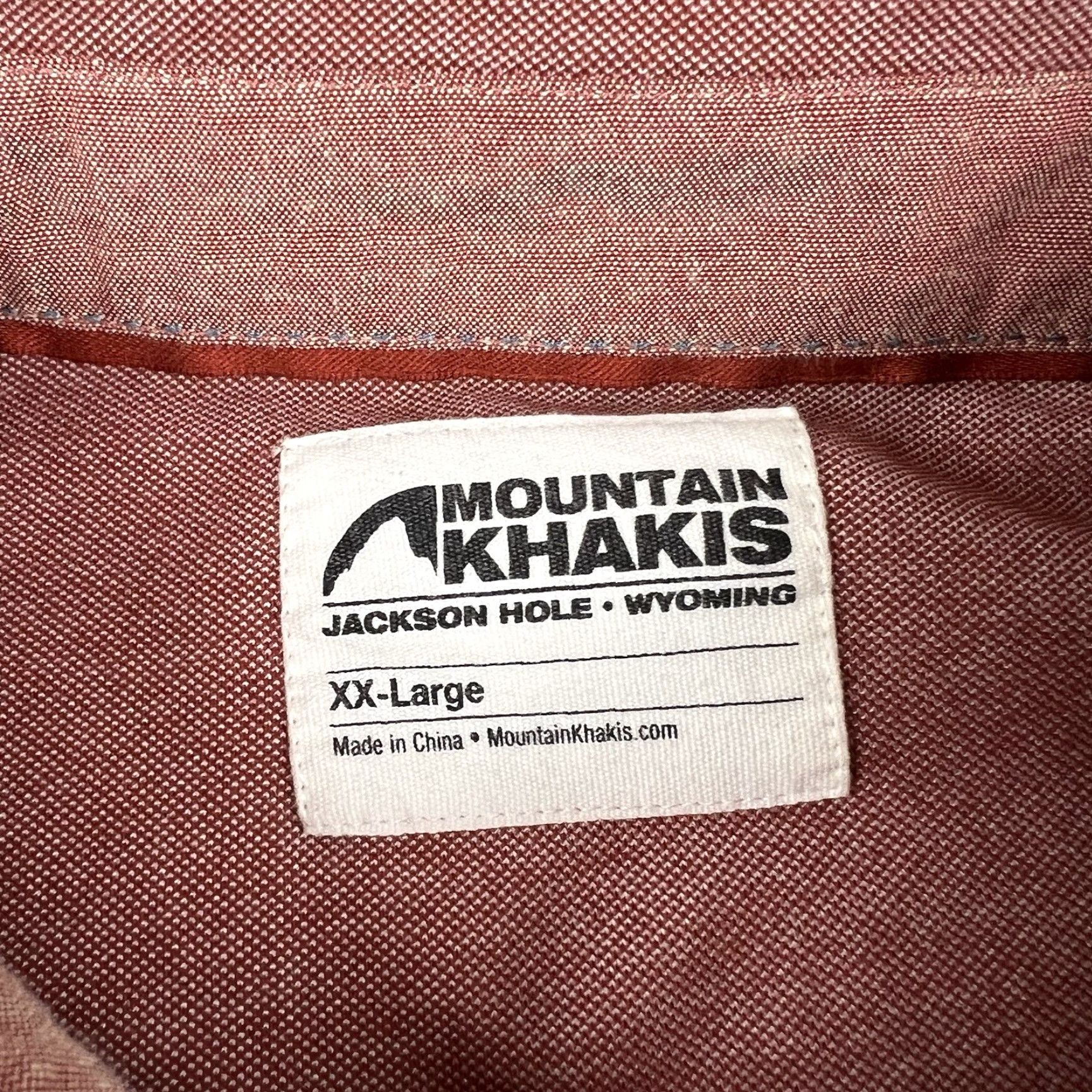 Mountain Khakis Mountain Khakis Shirt Mens XXL Red Long Sleeve Button-Up Flannel Solid Button-Down 2XL Men Size US XXL / EU 58 / 5 - 3 Thumbnail