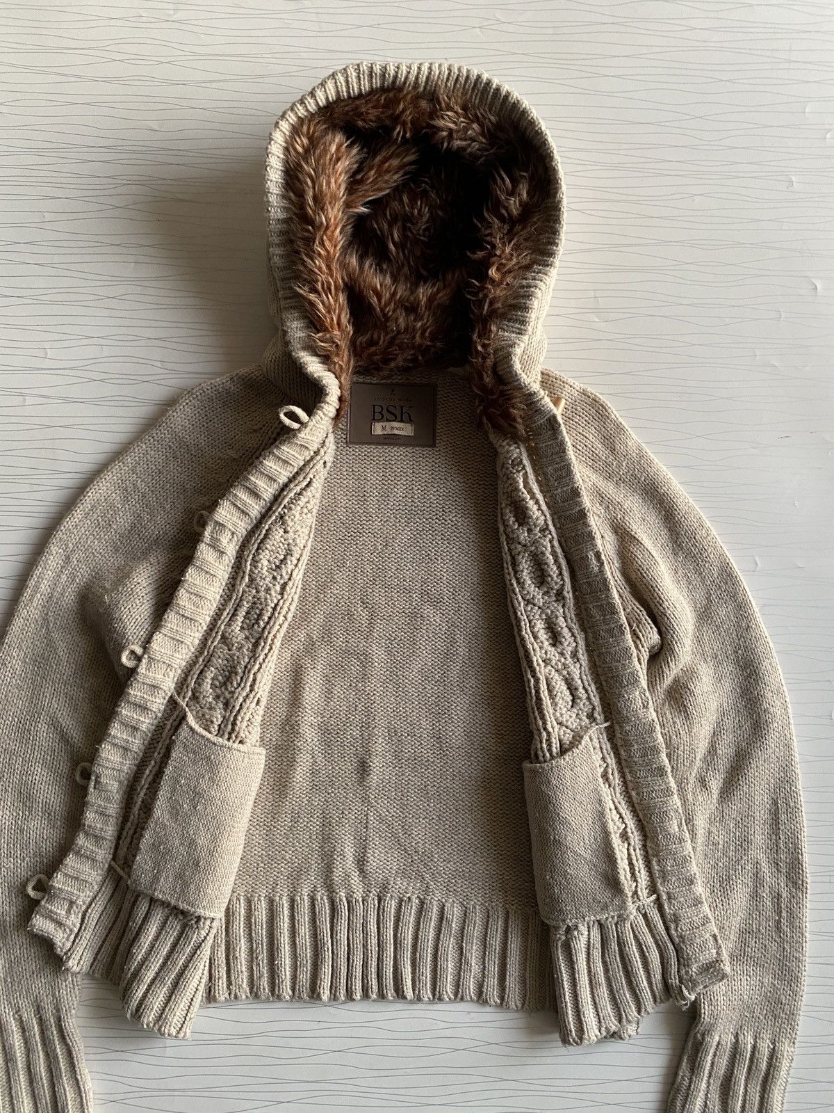 Bershka Bershka Knit LGB If Six Was Nine Style Fur Jacket Size US M / EU 48-50 / 2 - 6 Thumbnail