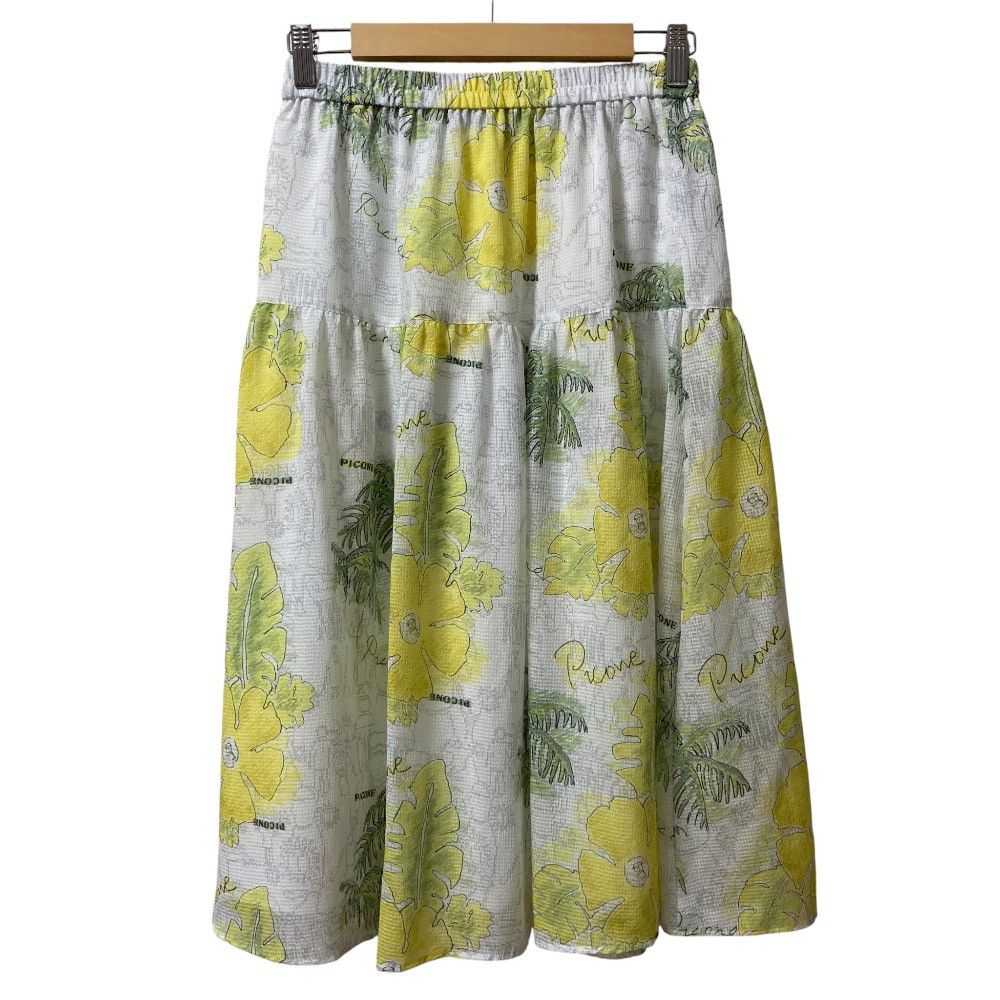 Other Other Picone Hibiscus Seersucker Skirt Cotton Skirts DUTY FREE for USA Size ONE SIZE - 1 Thumbnail