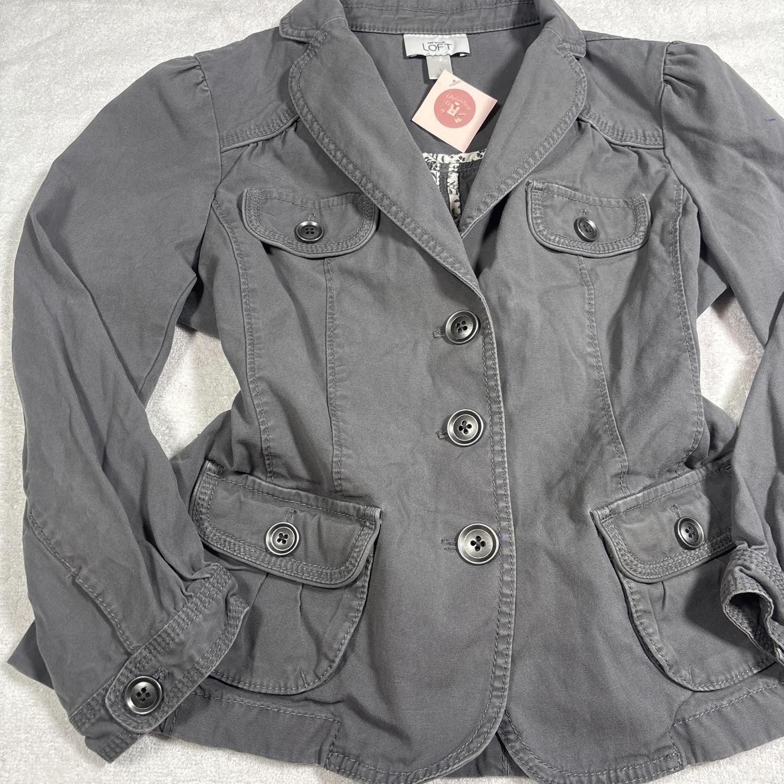 Other y2k loft gray layering cargo jacket Size S / US 4 / IT 40 - 3 Thumbnail