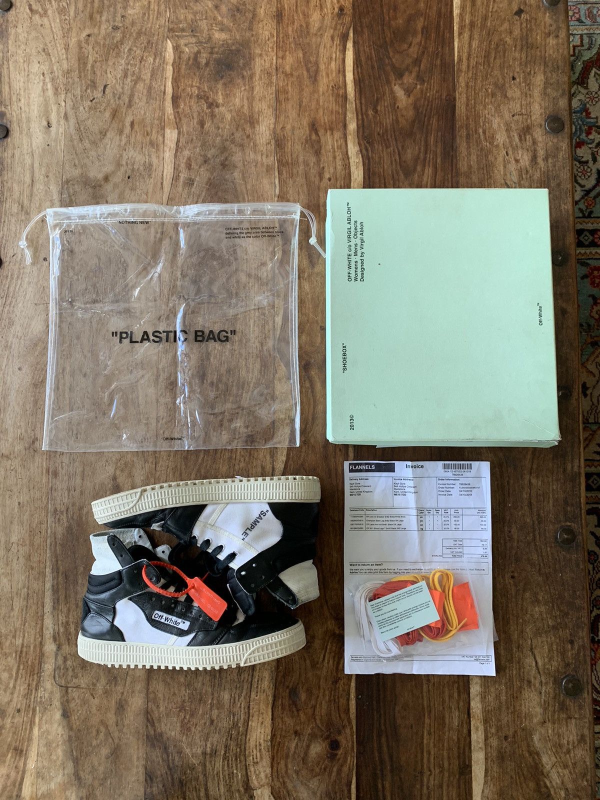 Off-White SS2018 Rare Off-White Sample Pack Off Court 3.0 Black White Size US 10 / EU 43 - 1 Thumbnail