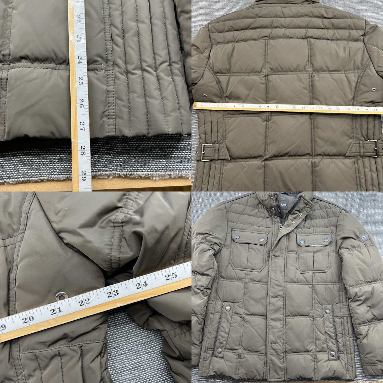 Hugo Boss HUGO BOSS Jacket Mens Size 50 Down Olive Green Khaki Parka Full Zip Hooded Size US M / EU 48-50 / 2 - 9 Thumbnail