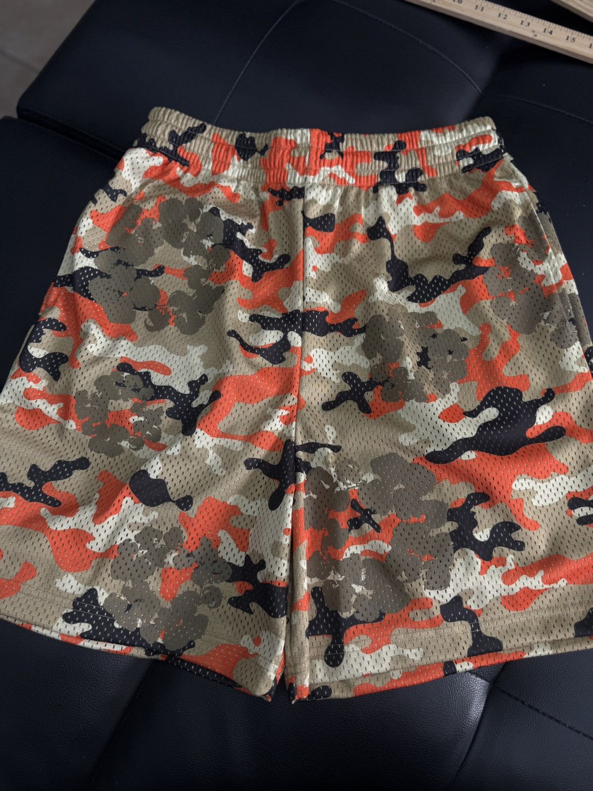 DENIM TEARS Denim Tears Mesh Summer Shorts Tan/Orange Size Small (NEW) Size US 29 - 1 Thumbnail