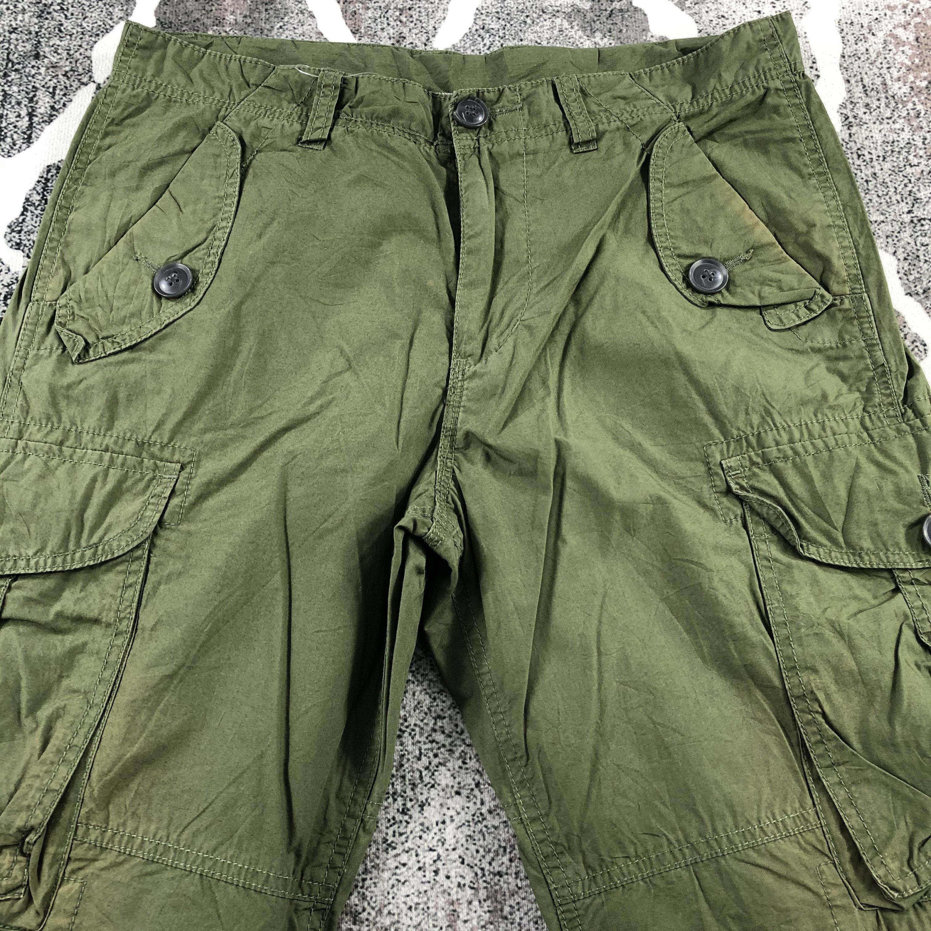 Japanese Brand Takeo Kikuchi Cargo Pants Multi Pocket Tactical Pants Size US 32 / EU 48 - 3 Thumbnail