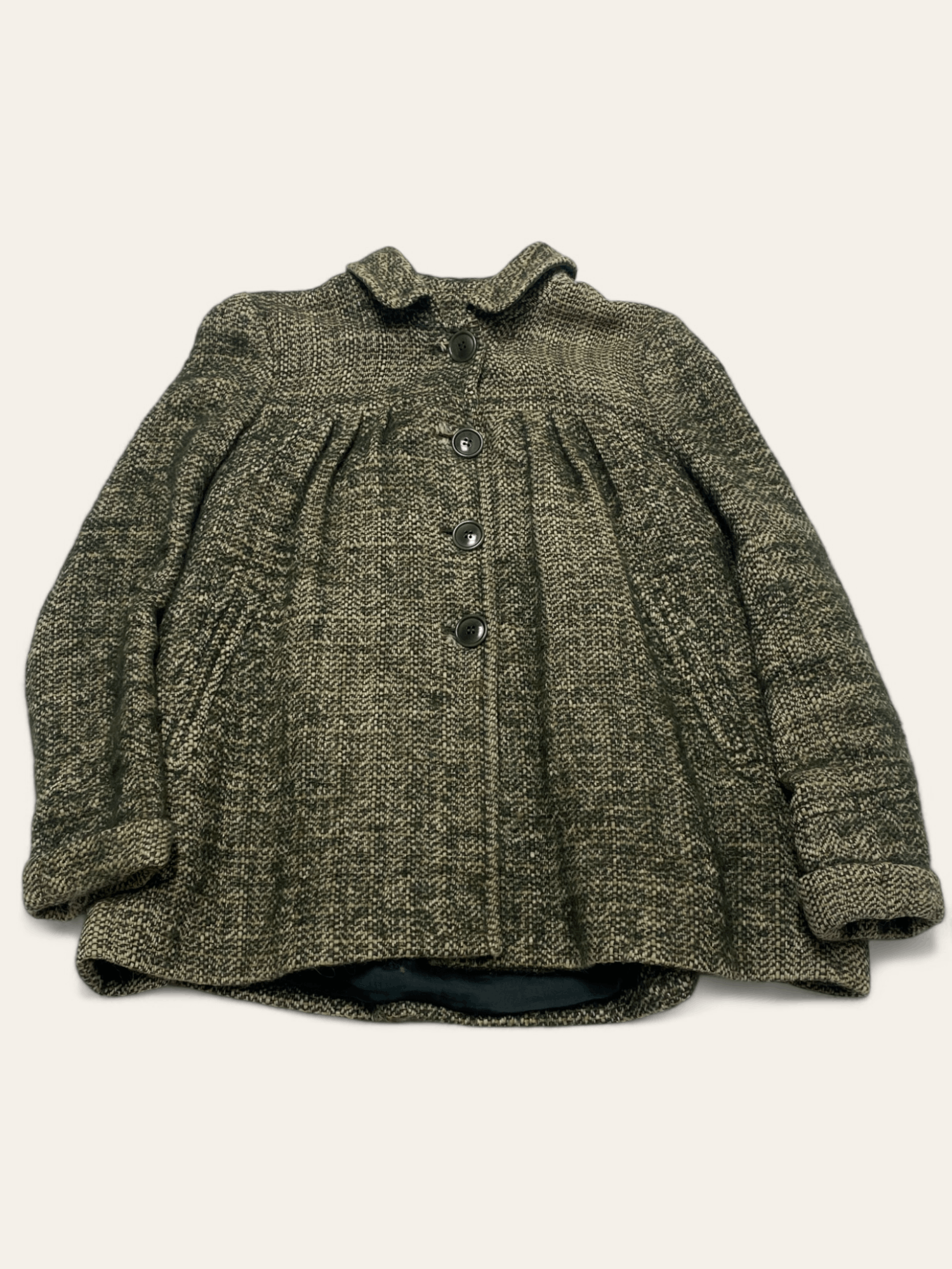 Jigsaw 90s Vintage JIGSAW Wool Blazer Green Tweed Warm Comfy Size L / US 10 / IT 46 - 1 Thumbnail