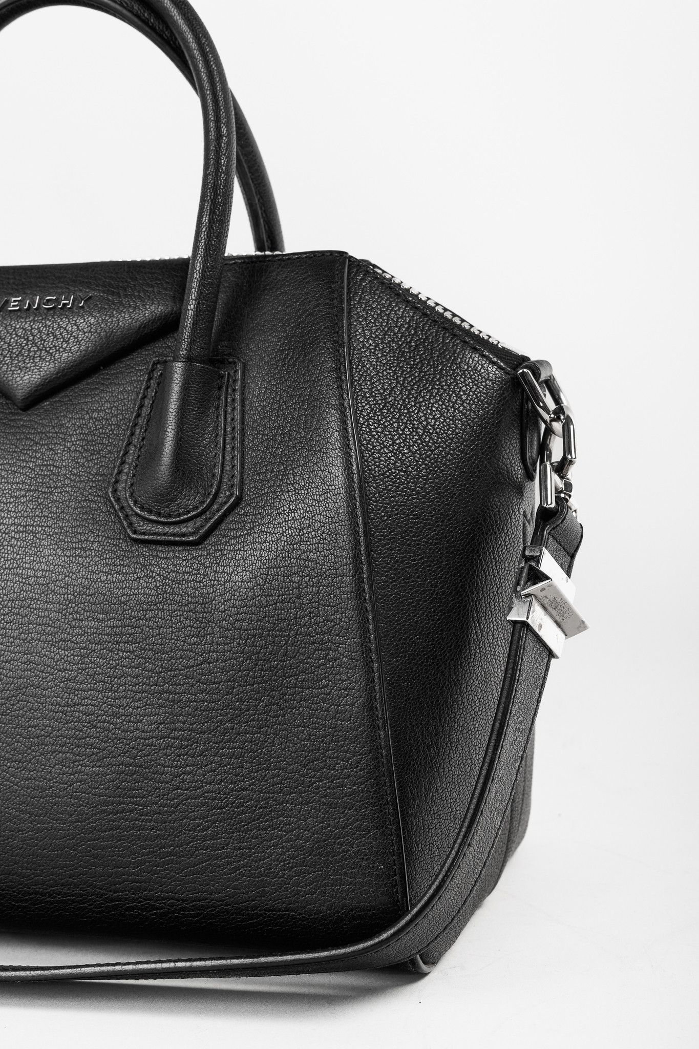Givenchy Givenchy Antigona Small Black Leather Tote Bag Size ONE SIZE - 9 Thumbnail