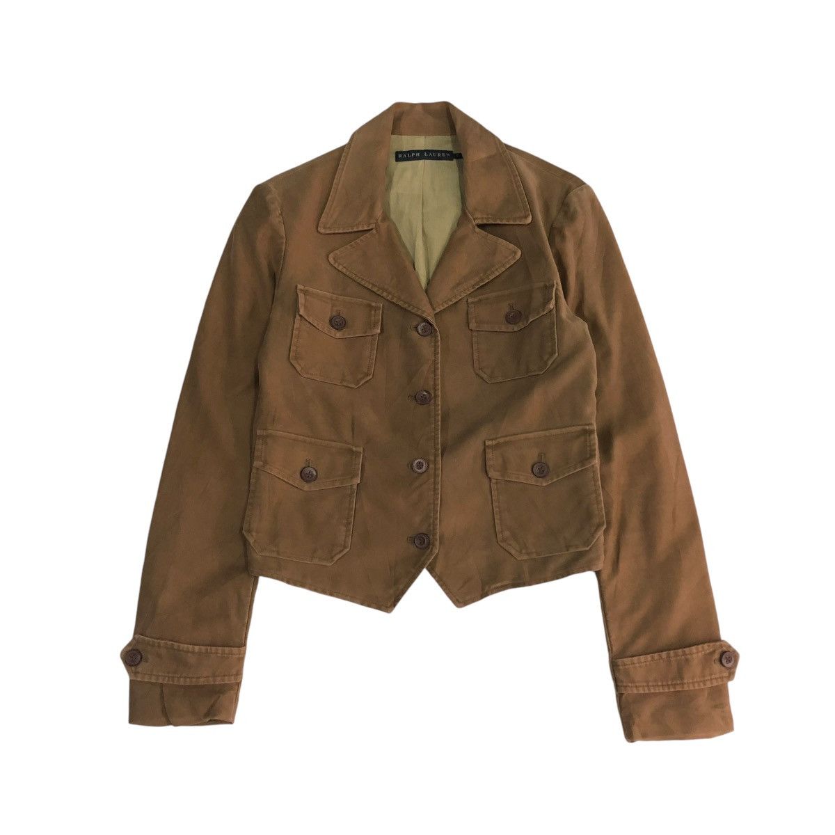Polo Ralph Lauren × Ralph Lauren × Vintage 🔥VINTAGE CROPPED CHORE BIKER JACKET RALPH LAUREN DUCK CANVAS Size M / US 6-8 / IT 42-44 - 1 Thumbnail