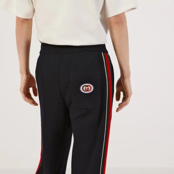 WOOL JERSEY JOGGING PANT WITH WEB