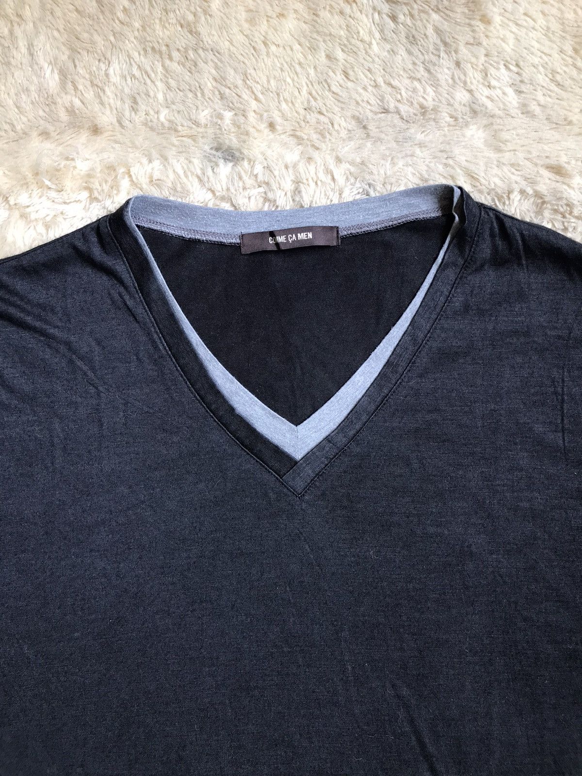 Comme Ca Men Double Layer Short Sleeve Japanese Style