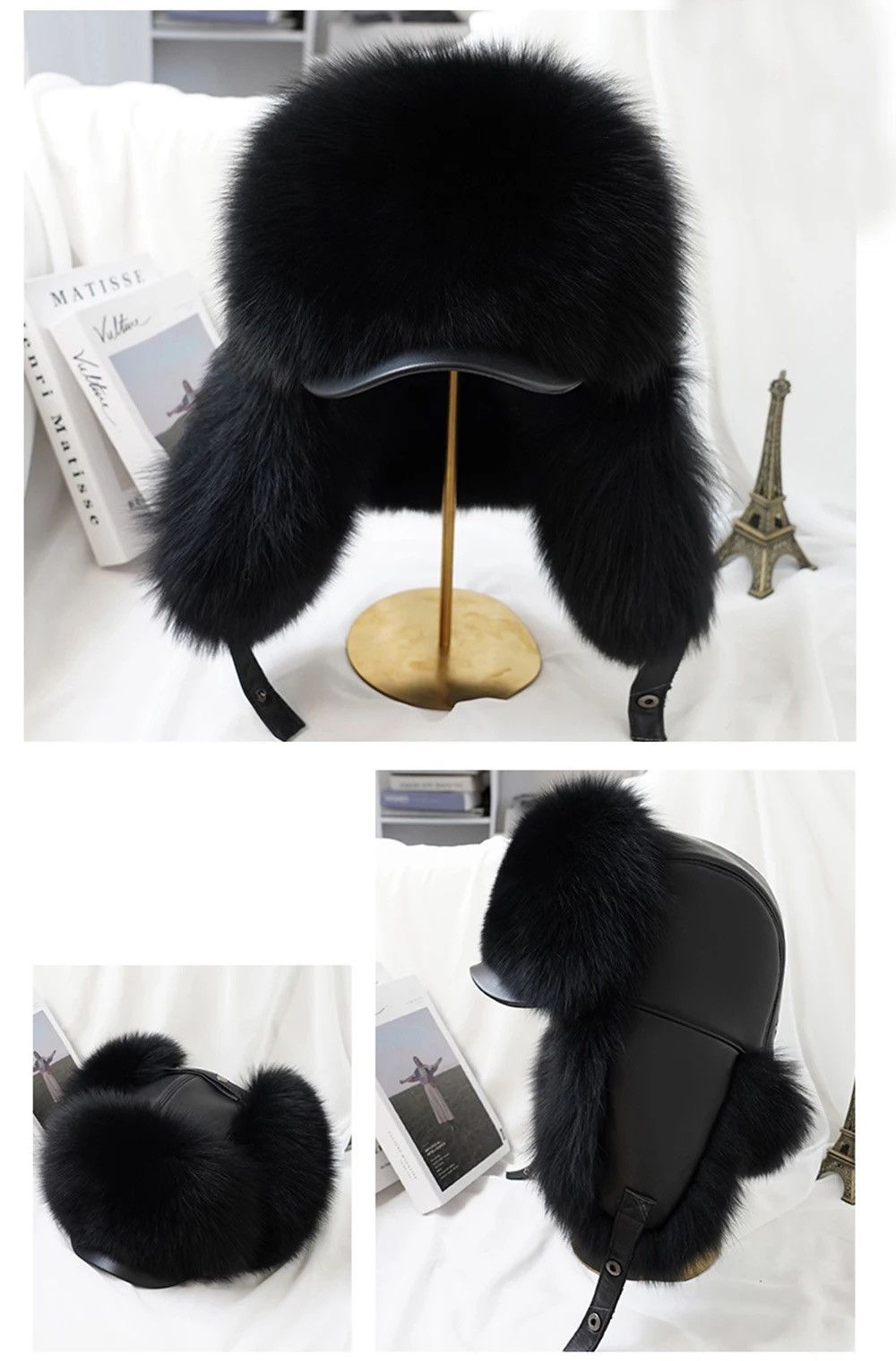 Other Fur Ushanka Cap Trapper Russian Man Ski Hats Size ONE SIZE - 2 Thumbnail