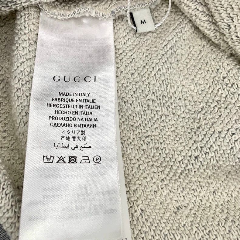Gucci GucciGray bow letter logo cotton hooded drawstring zipper s Size M / US 6-8 / IT 42-44 - 7 Thumbnail