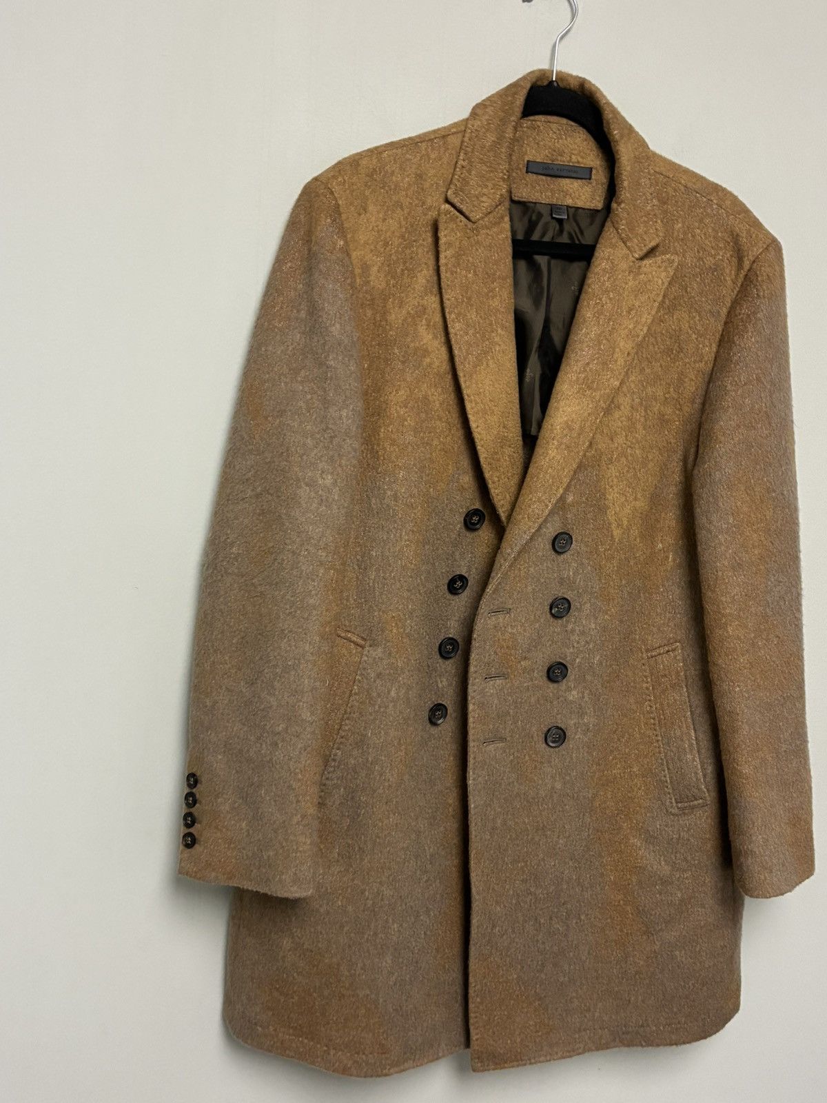 John Varvatos Double breasted coat with Pick stitch EU 50 USA 40 Size US M / EU 48-50 / 2 - 9 Thumbnail