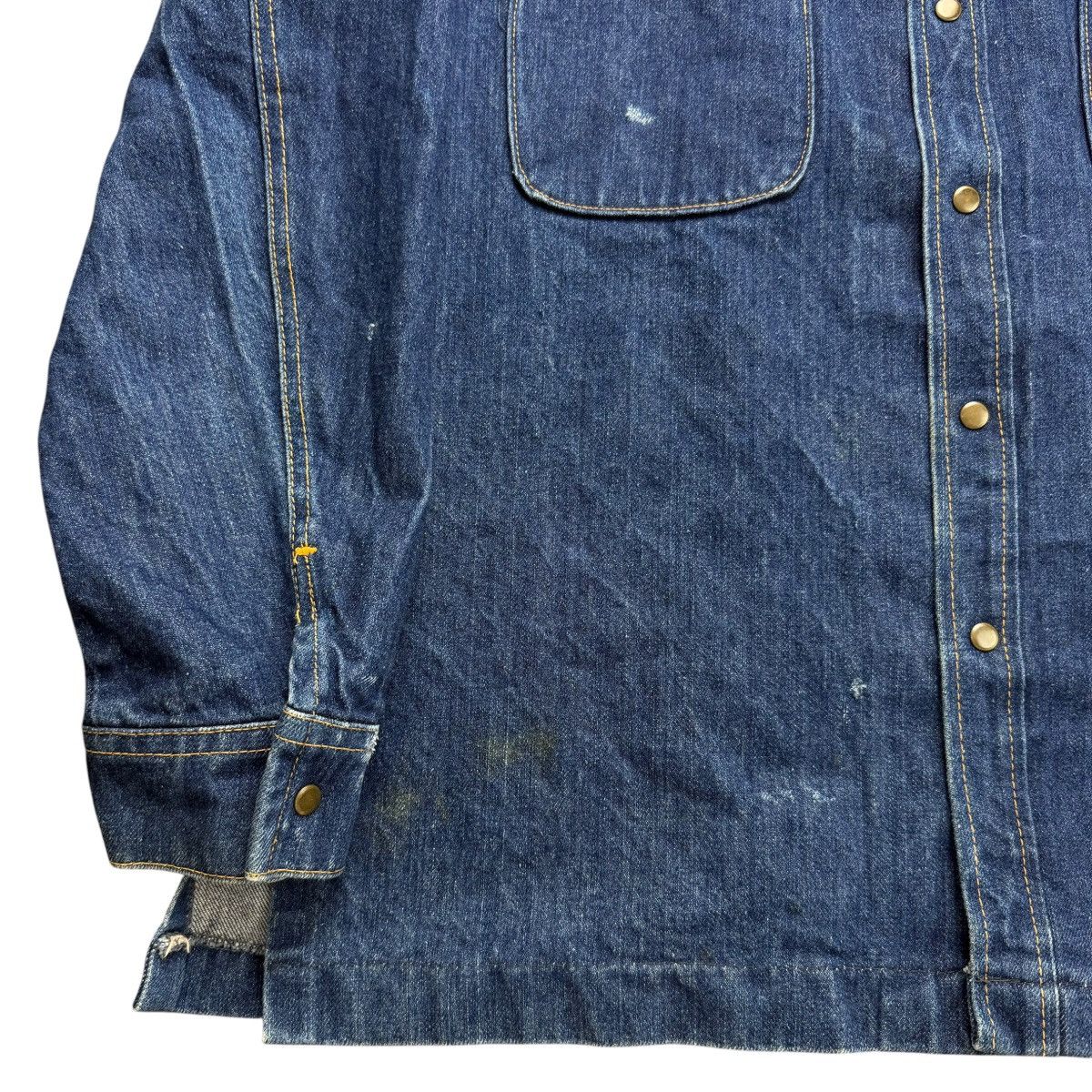 Lee Vintage 70s Lee Chore Overcoat Denim Jacket Blue Workwear Size US XL / EU 56 / 4 - 4 Thumbnail