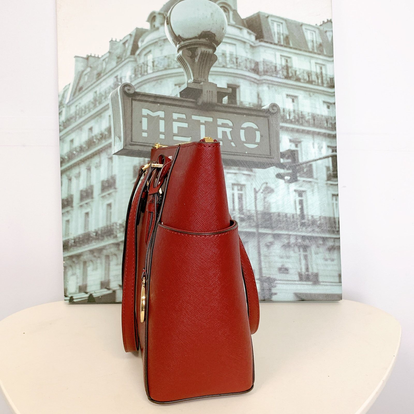Michael Kors Michael Kors 35T0GCFT7L Charlotte Large Saffiano Leather Size ONE SIZE - 4 Thumbnail