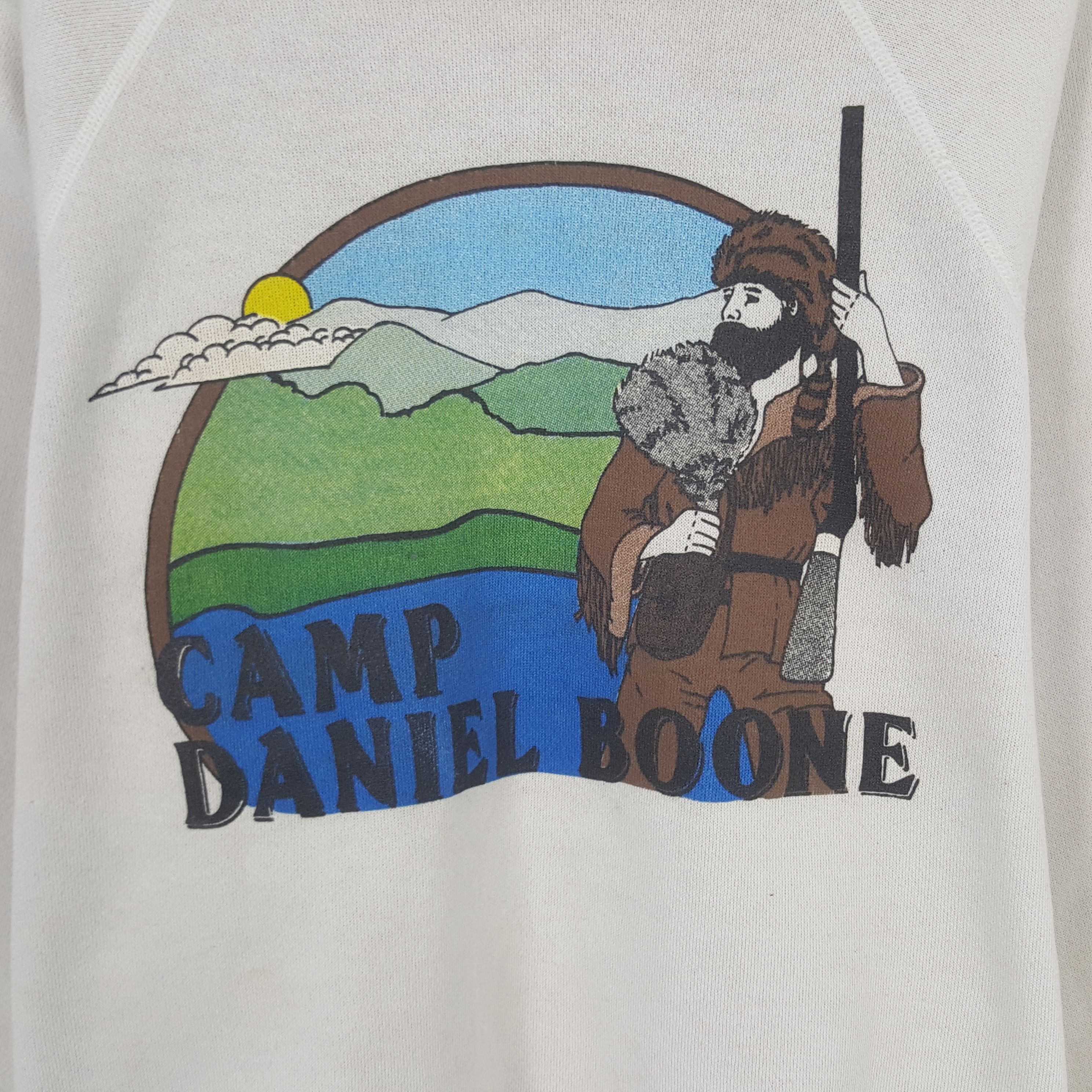 Hanes × Vintage Vintage Camp Daniel Boone Sweatshirt Size US L / EU 52-54 / 3 - 2 Thumbnail