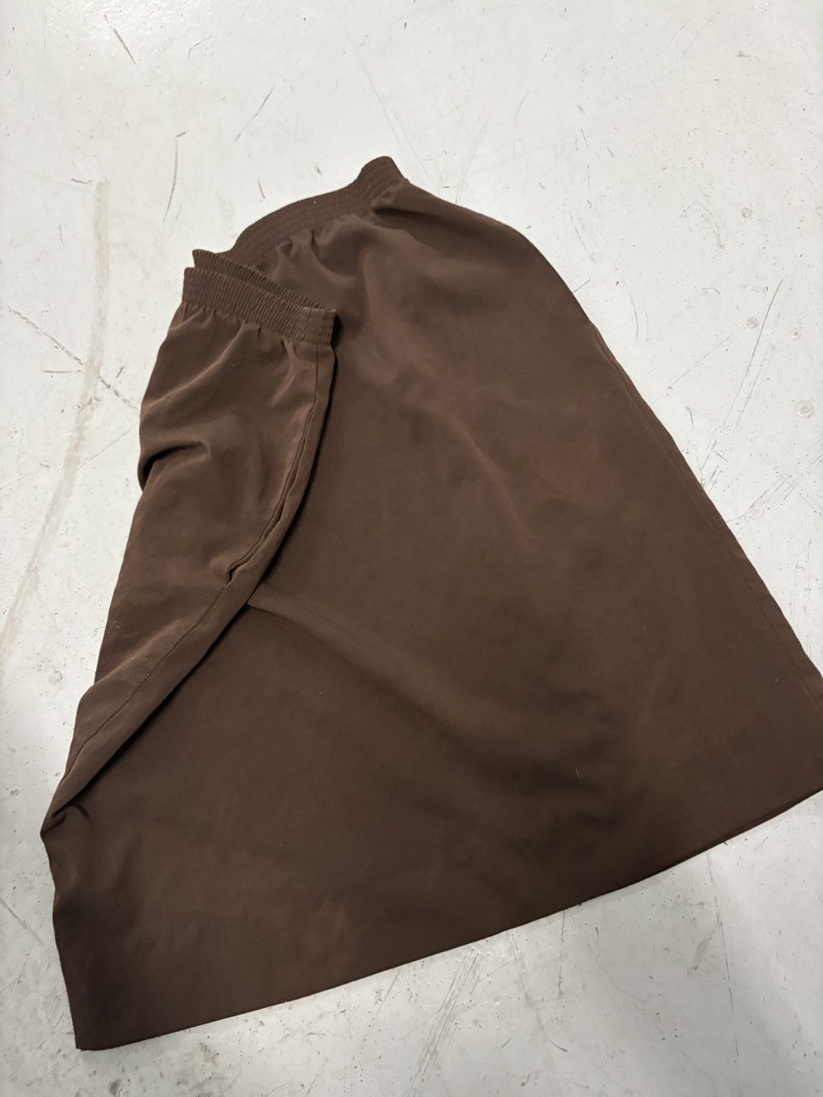 GRAFF Division of Graff Brown A-Line Knee Length Elastic Skirt Size 32" / US 10 / IT 46 - 6 Thumbnail