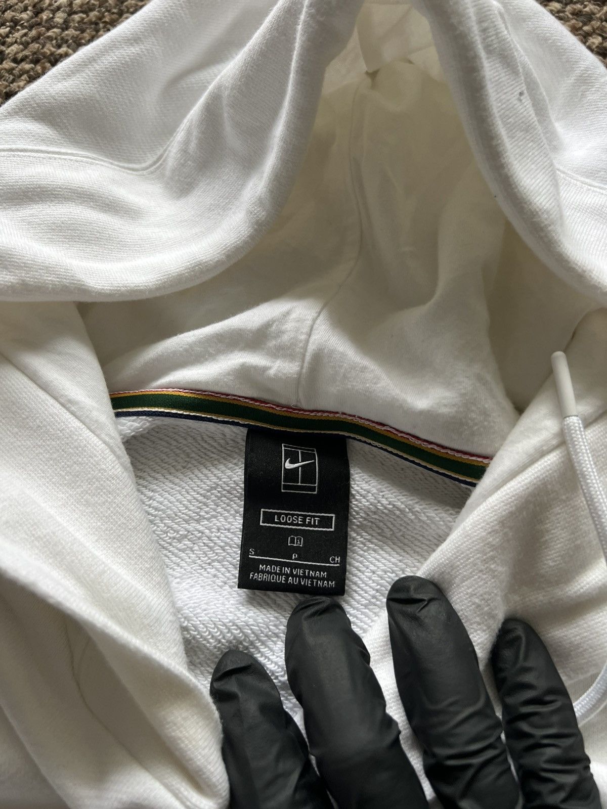 Nike 90’s NIKE VINTAGE Fleece Hoodie Court Heritage White Size US S / EU 44-46 / 1 - 9 Thumbnail