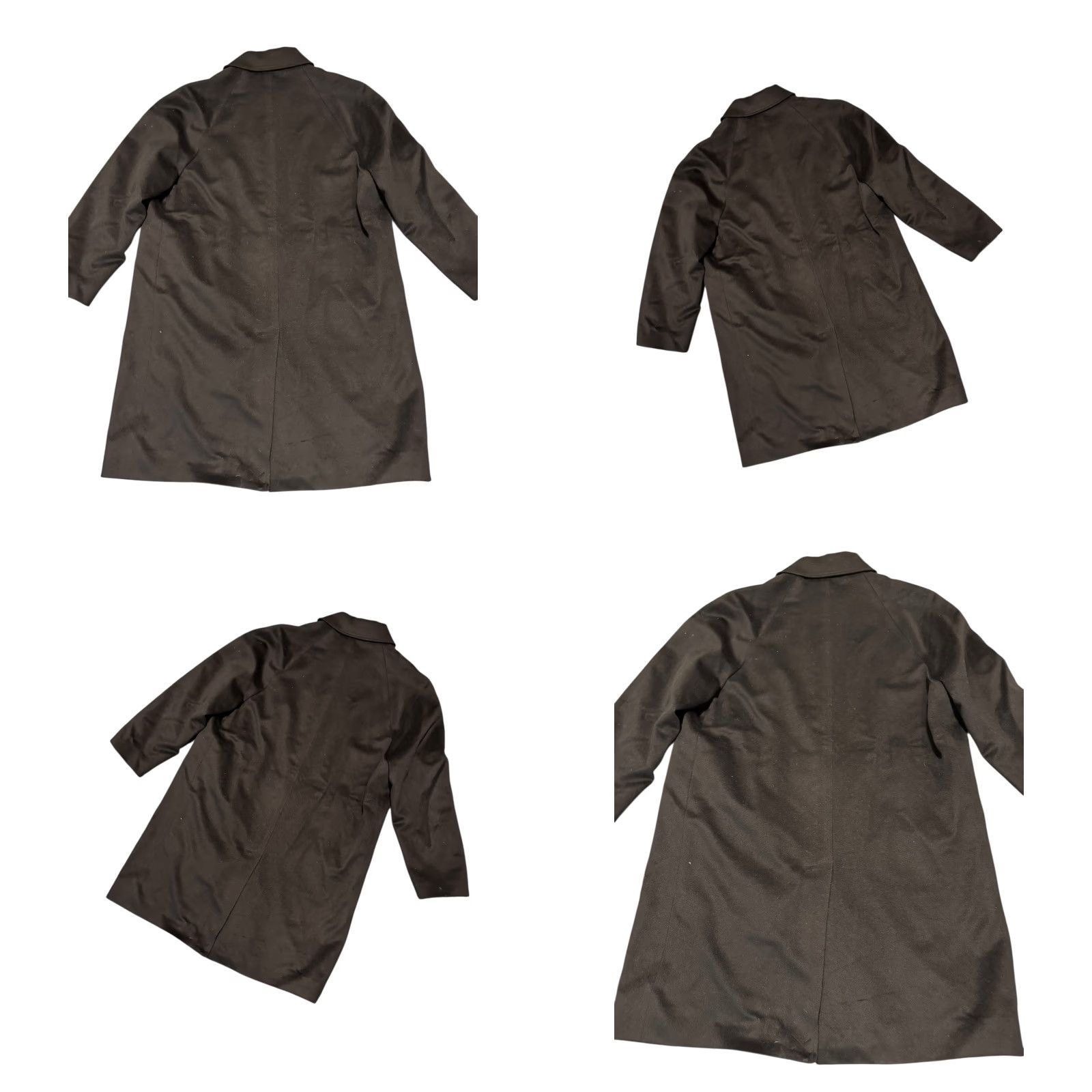 Vintage Turnbury Loro Piana Storm System Mens 42L Black Overcoat Trench Jacket Fleece Coat Wool Regular Long Solid Pattern Dress/Workwear Size US XS / EU 42 / 0 - 8 Thumbnail