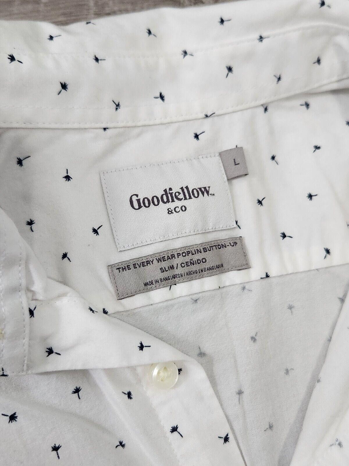 Designer Goodfellow Dress Shirt Mens Large White Dandelions Size US L / EU 52-54 / 3 - 3 Thumbnail