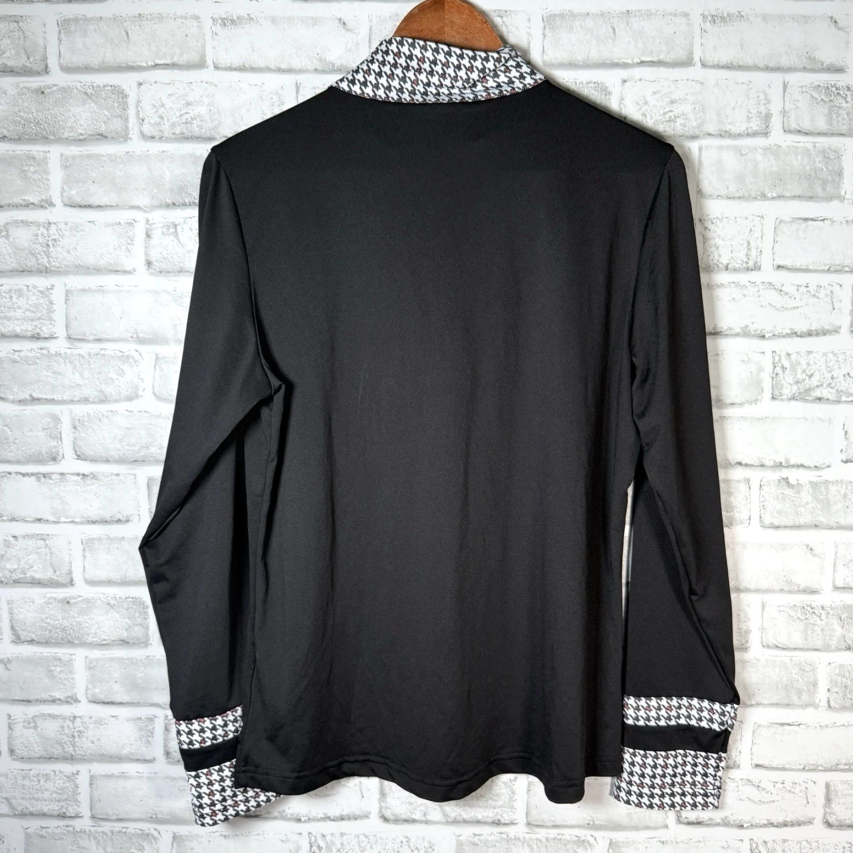 Black Halo VINTAGE Daily Sports Women's Golf Pullover Half Zip Athletic Activewear Size L Black Size L / US 10 / IT 46 - 5 Thumbnail