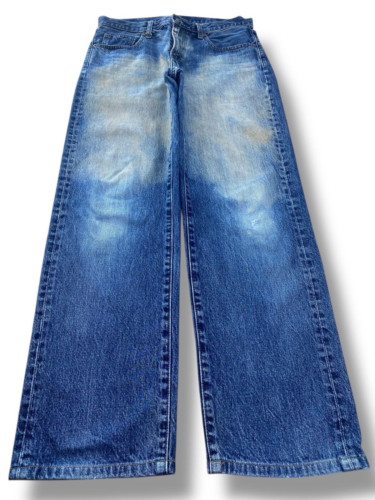 Uniqlo Uniqlo Mud Wash Style Straight Leg Jeans Size US 32 / EU 48 - 1 Thumbnail