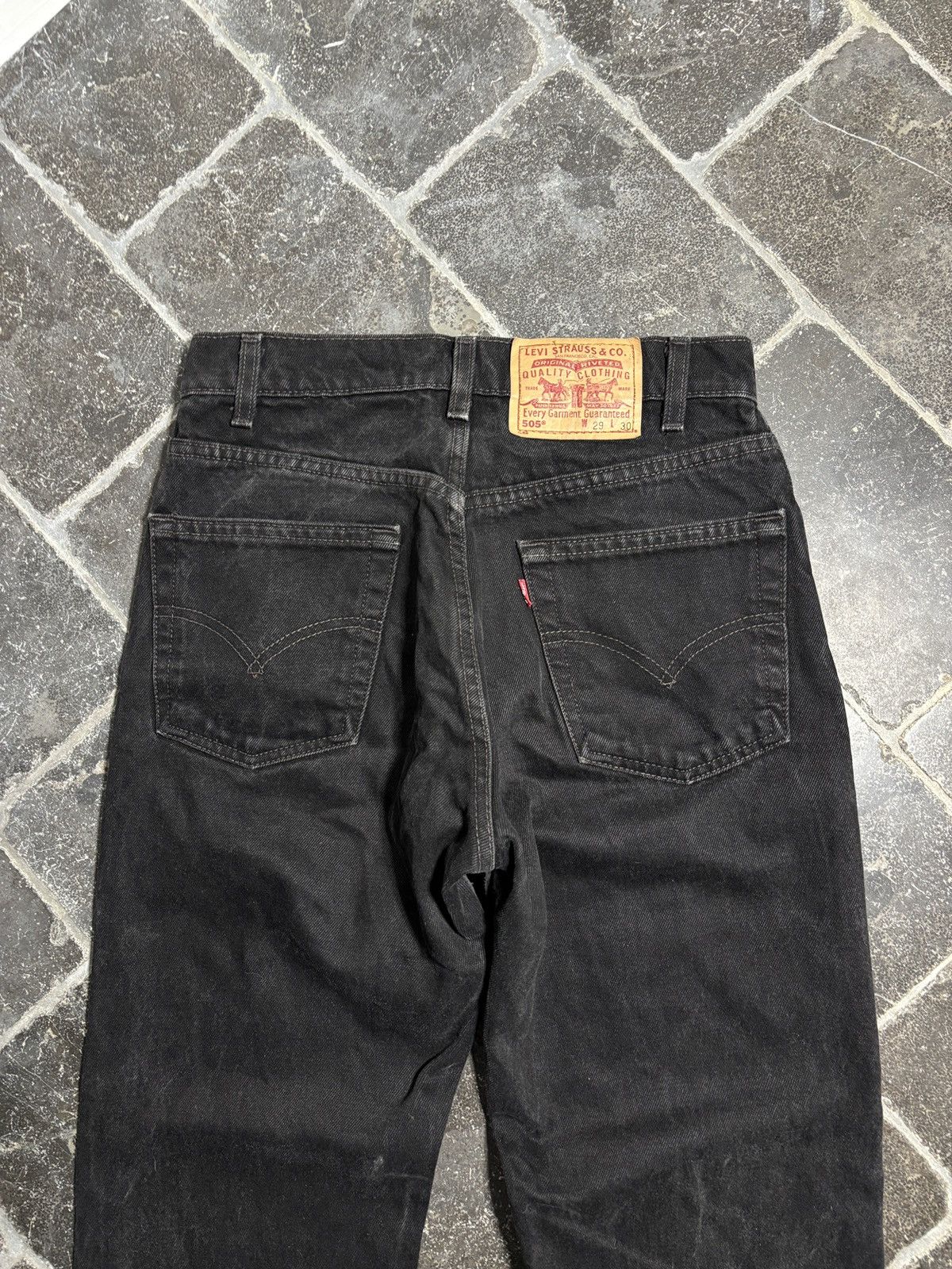 Levi's 1990’s Levi’s 505 Vintage Levi’s Made in Canada Black 29x30 Size US 29 - 10 Thumbnail