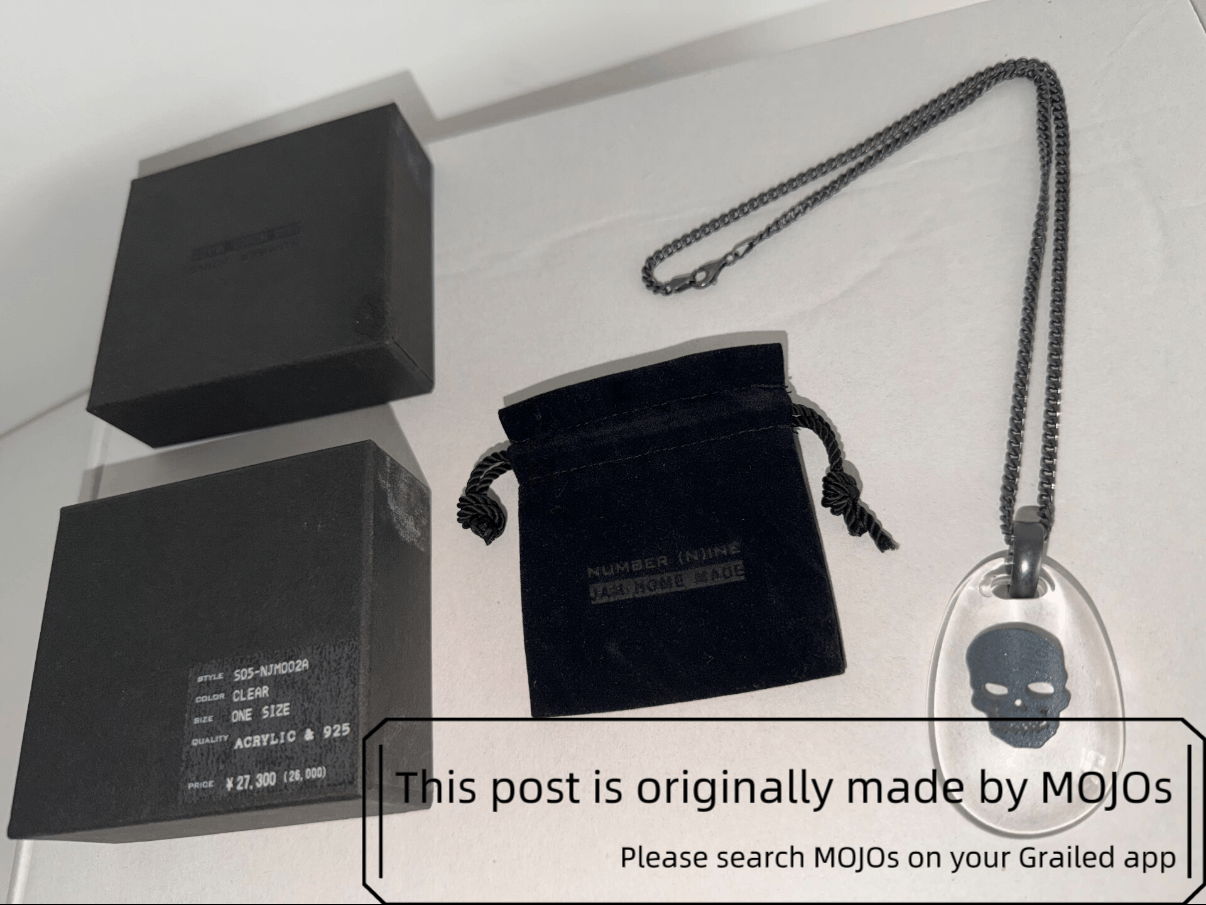 Number (N)ine Number Nine x Jam Home Made 05SS Acrylic Skull Necklace Size ONE SIZE - 4 Thumbnail
