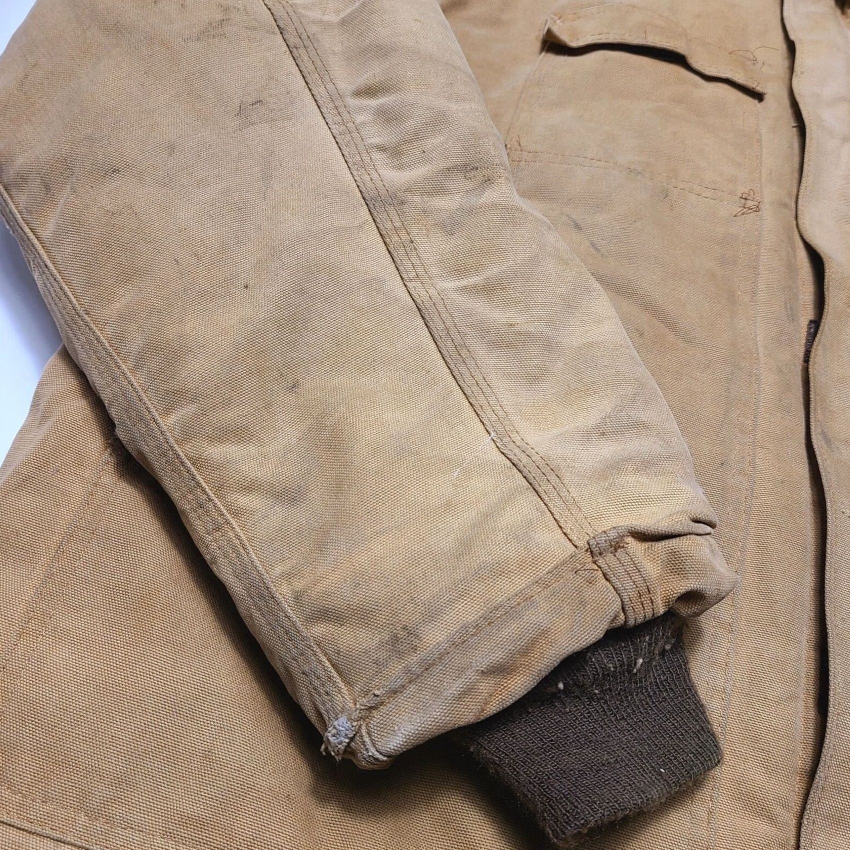 Carhartt VINTAGE Carhartt 100 Years 1989 Canvas Work Jacket Beige Mens Size 3XL Made USA Size US XXL / EU 58 / 5 - 6 Thumbnail