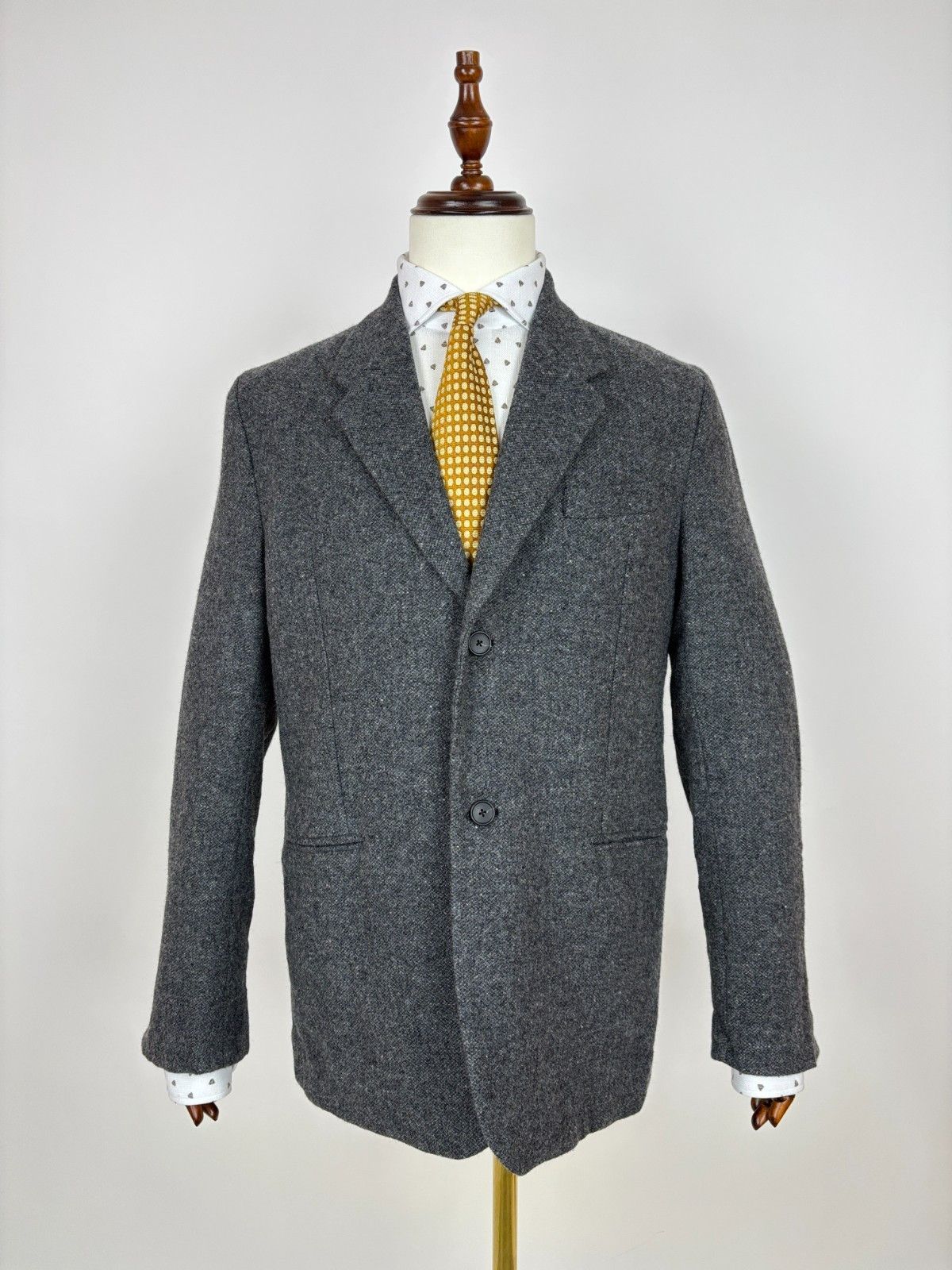 Other 7d Collection Twentyfour Wool Melange Grey Blazer Jacket Size 40R - 1 Thumbnail