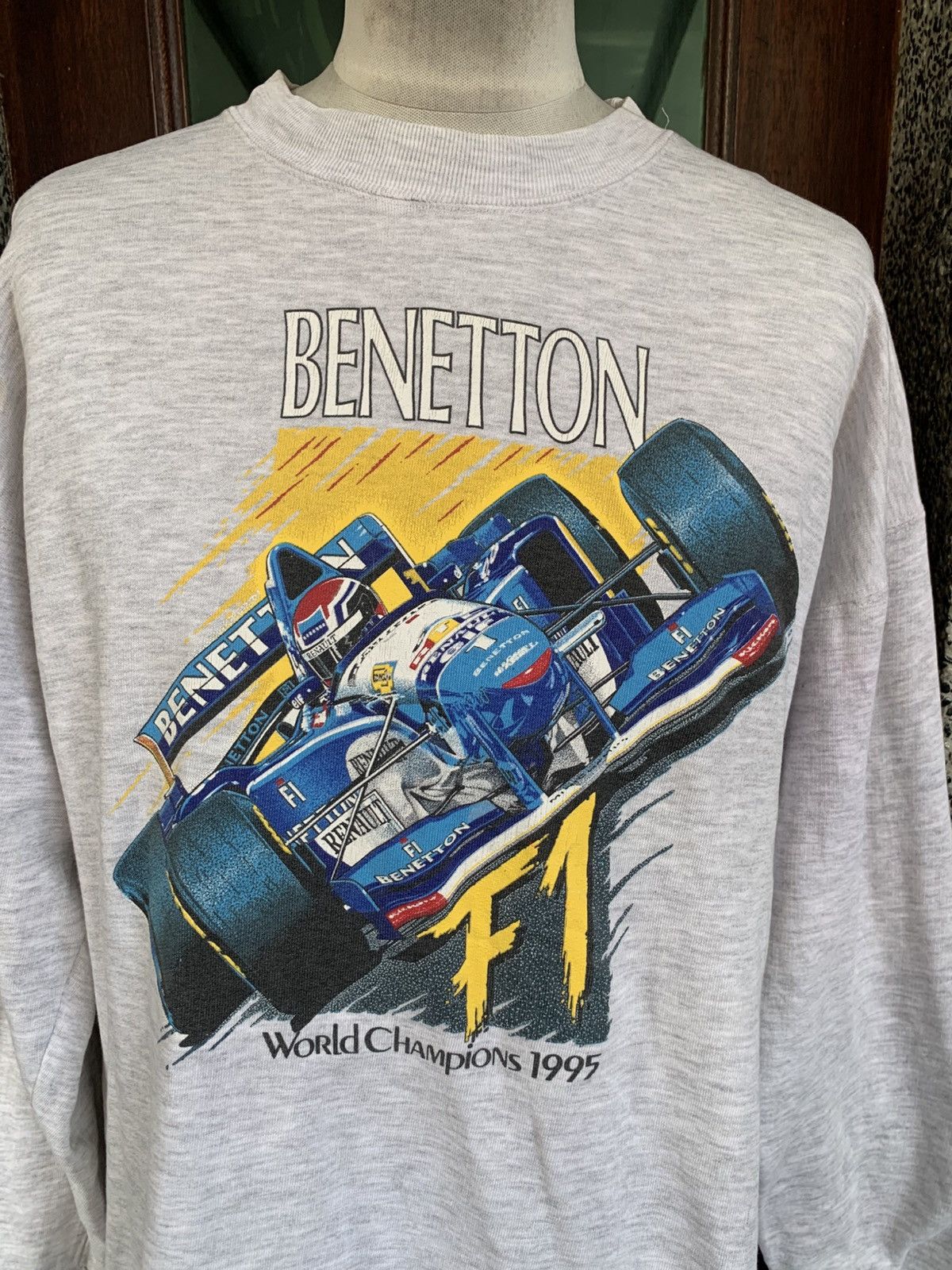 Formula 1 Vintage 90s Benetton Formula 1 Racing Team Sweatshirt Size US L / EU 52-54 / 3 - 2 Thumbnail