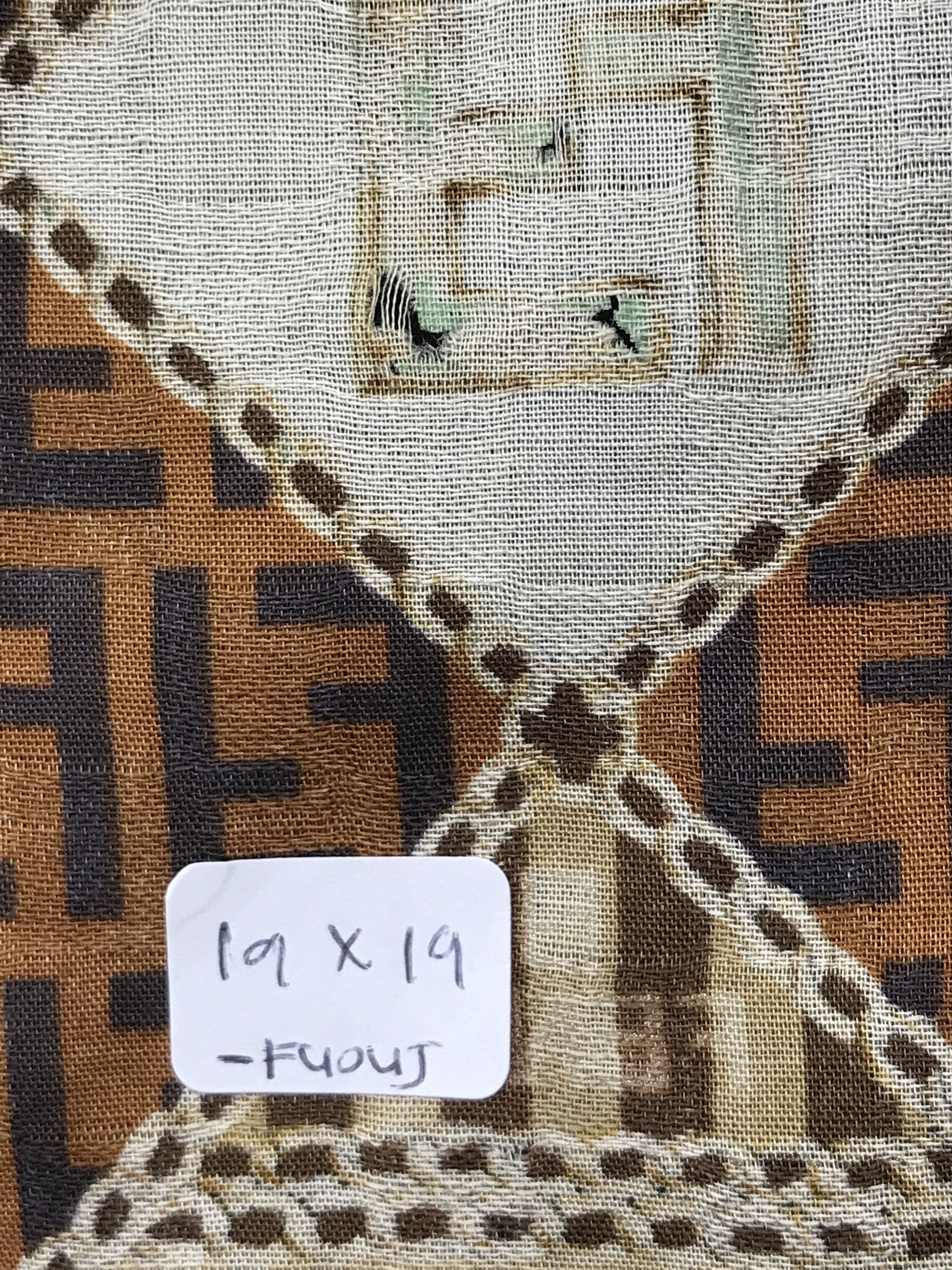 Vintage Vintage Fendi Monogram Bandana Neckerchief Handkerchief Size ONE SIZE - 5 Thumbnail