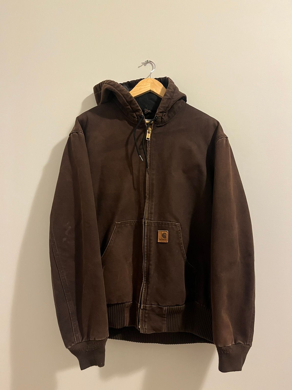 Pre-owned Carhartt X Vintage Brown Carhartt Hooded Jacket