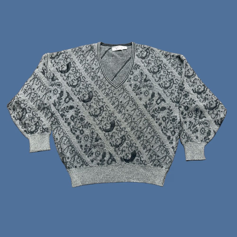 Coogi VTG St Croix Sweater Size Medium Mohair/Wool Knit Biggie Coogi Style 90s USA Mens Gray Crew Neck Pullover Size US M / EU 48-50 / 2 - 1 Thumbnail