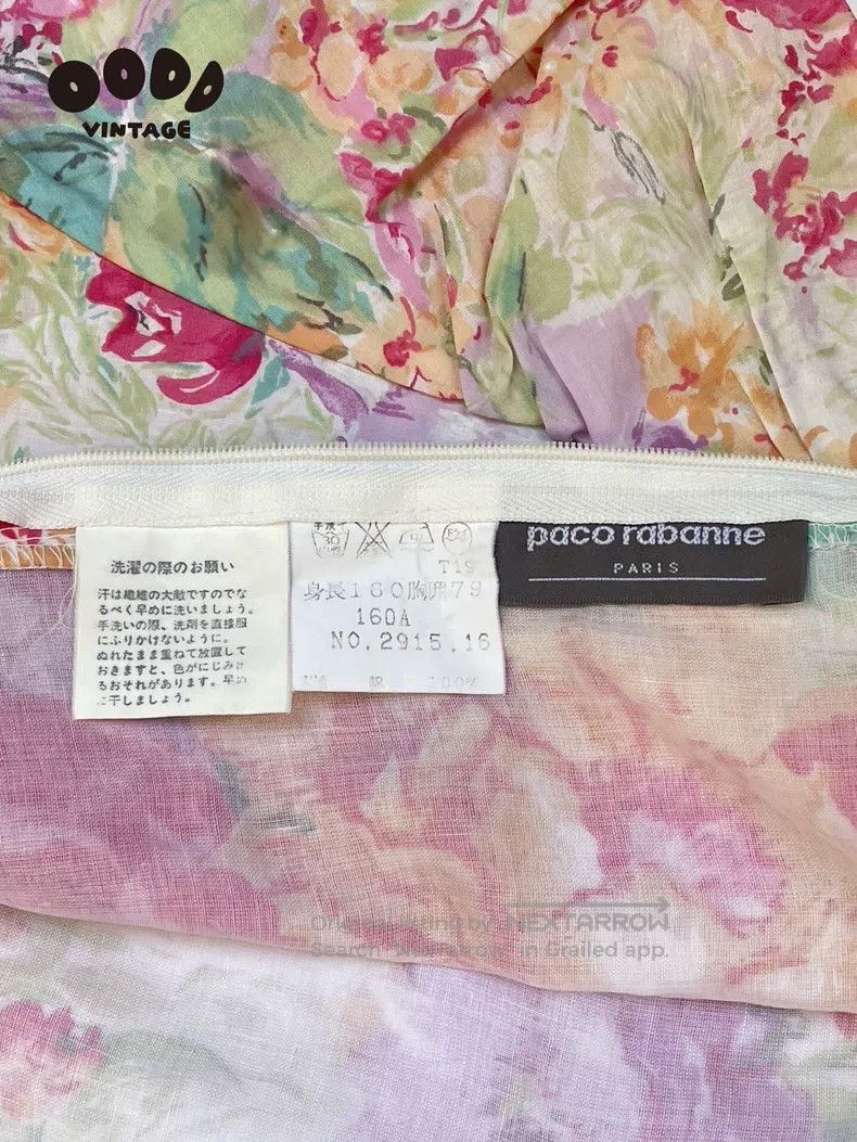 Paco Rabanne Paco Rabanne Floral short-sleeve maid-style dress Size S / US 4 / IT 40 - 9 Thumbnail