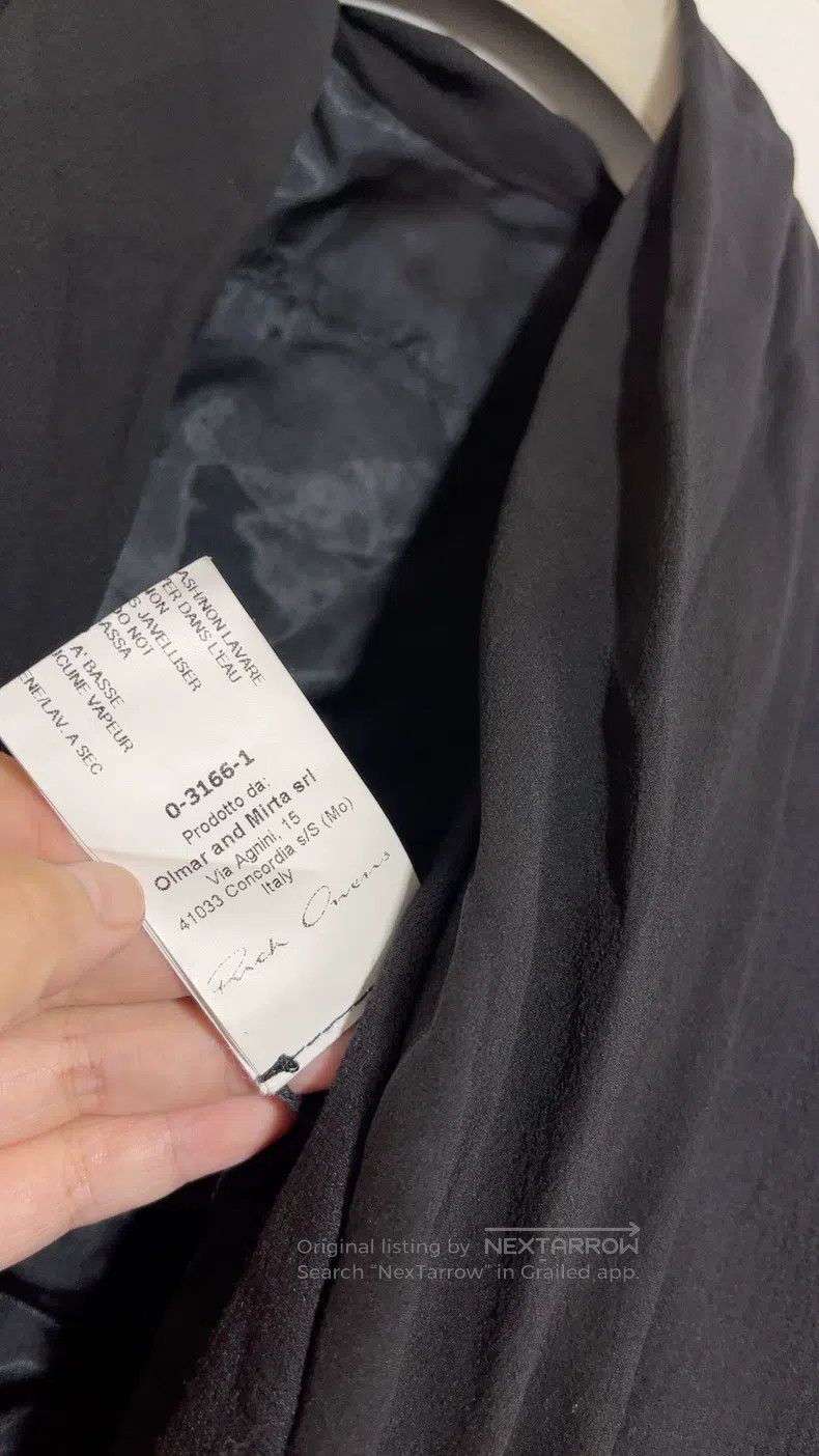 Rick Owens Rick Owens Wool silk mulberry silk black blazer jacket Size XS / US 0-2 / IT 36-38 - 7 Thumbnail