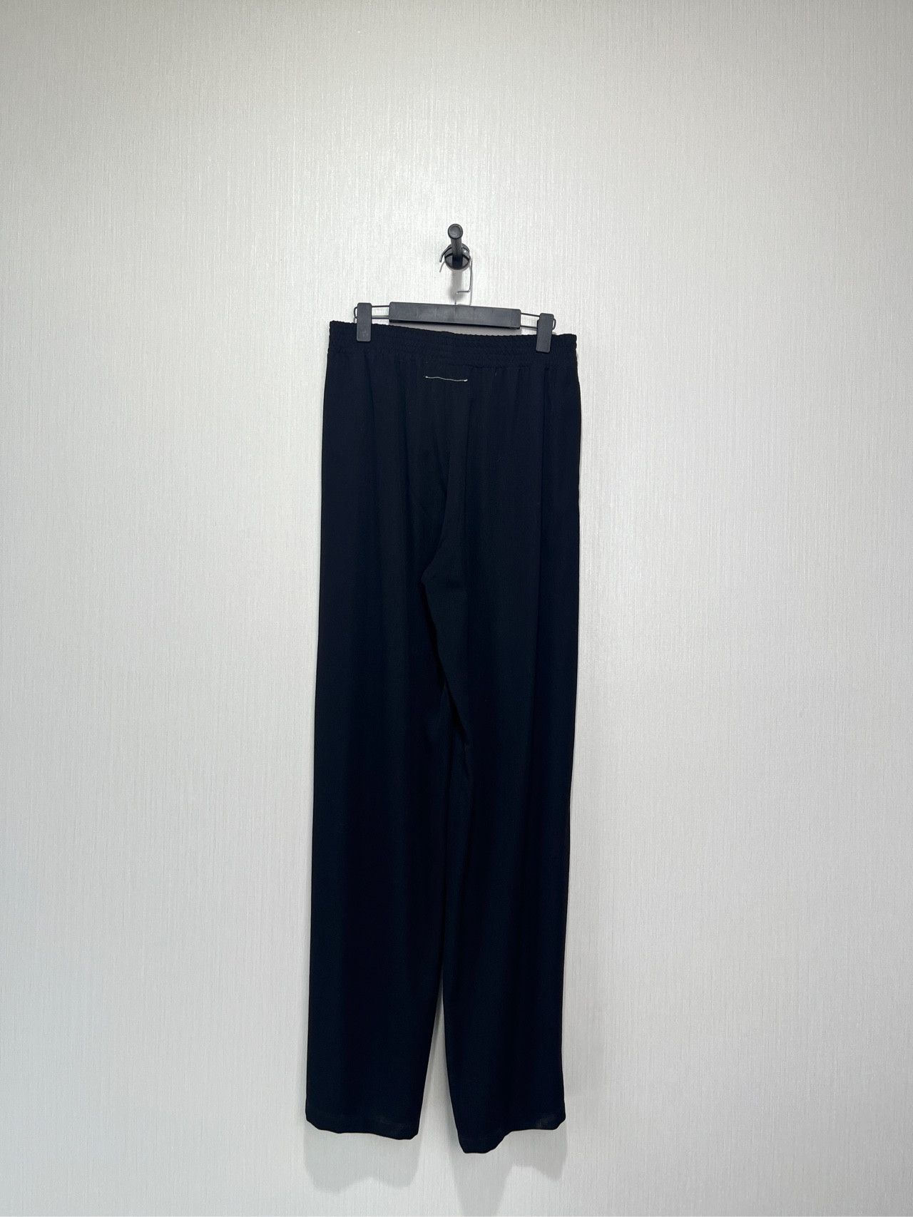 Maison Margiela Maison Margiela Black high-waisted wide-leg trousers 2501-N Size US 26 / EU 42 - 2 Thumbnail