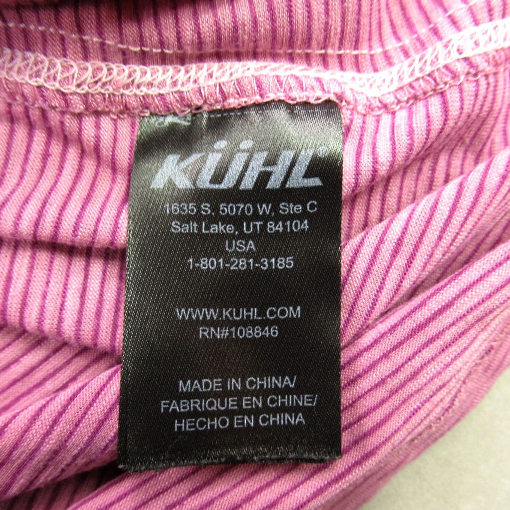 Pinko Kuhl Women's Pink Striped Racerback Activewear Tank Top Pullover Outdoor Large Size L / US 10 / IT 46 - 4 Thumbnail