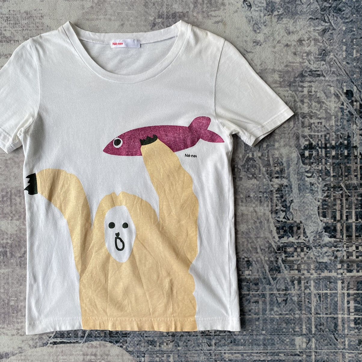 Issey Miyake × Japanese Brand × Ne-Net Ne-net by Issey Miyake Catching Fish Shirts Size US XXS / EU 40 - 2 Thumbnail