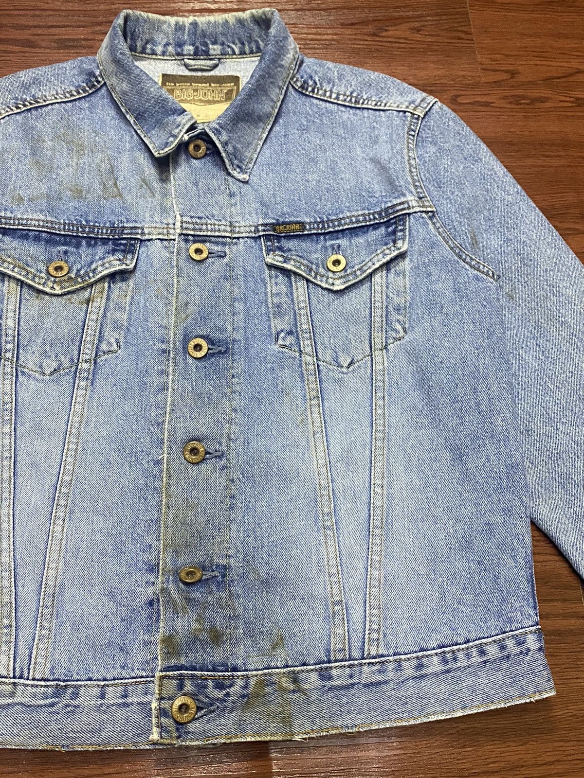 Big John Vintage Big John 1980s Selvedge Grunge Denim Jacket Jeans Size US S / EU 44-46 / 1 - 5 Thumbnail