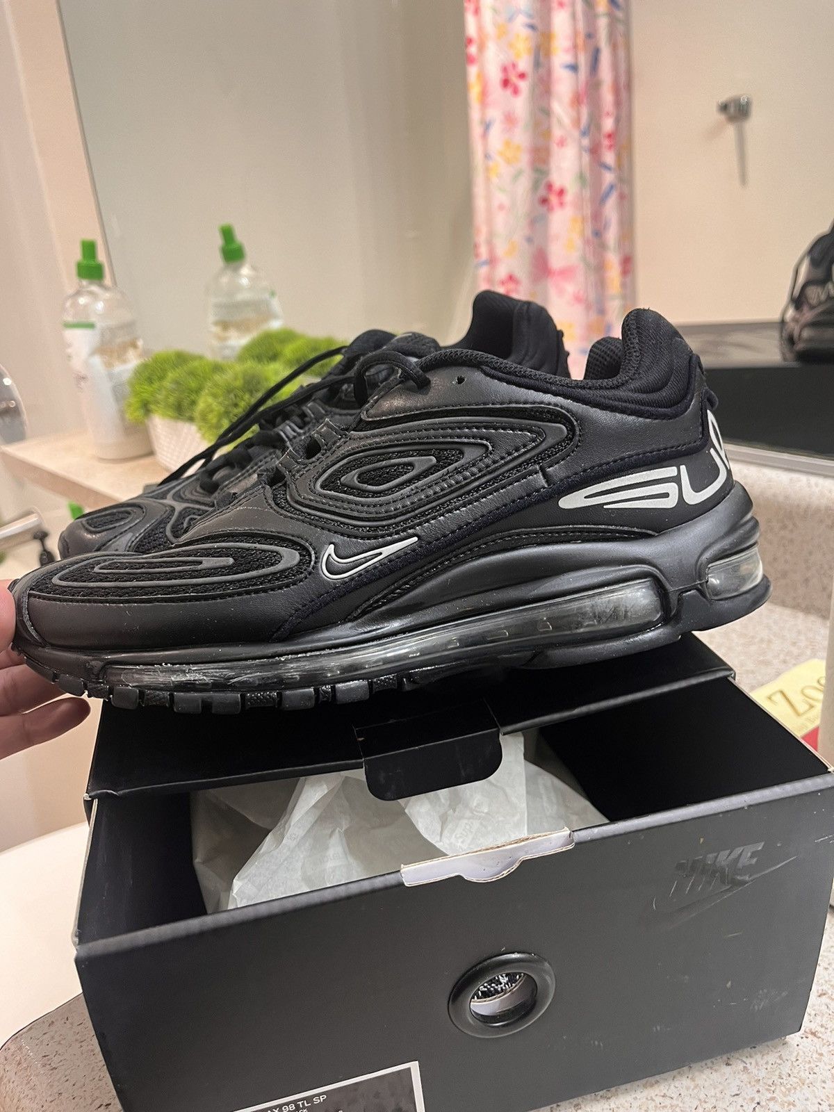 Nike × Supreme Nike Air Max 98 TL Supreme Black | Grailed