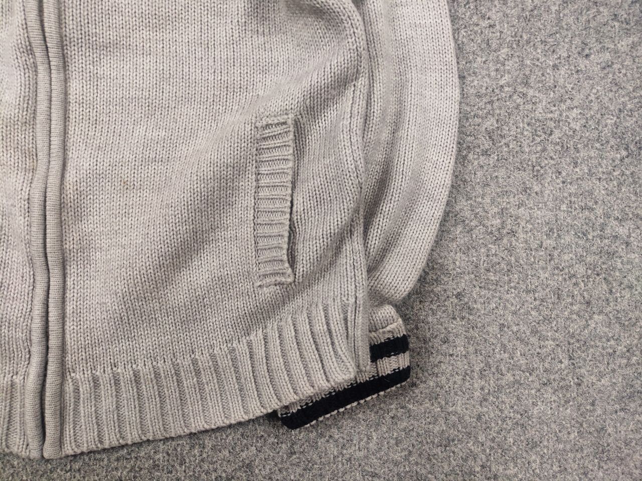 Oxxford Clothes Vintage Oxford University Pulover Logo Knit Zip Gray Sweater Size US L / EU 52-54 / 3 - 7 Thumbnail