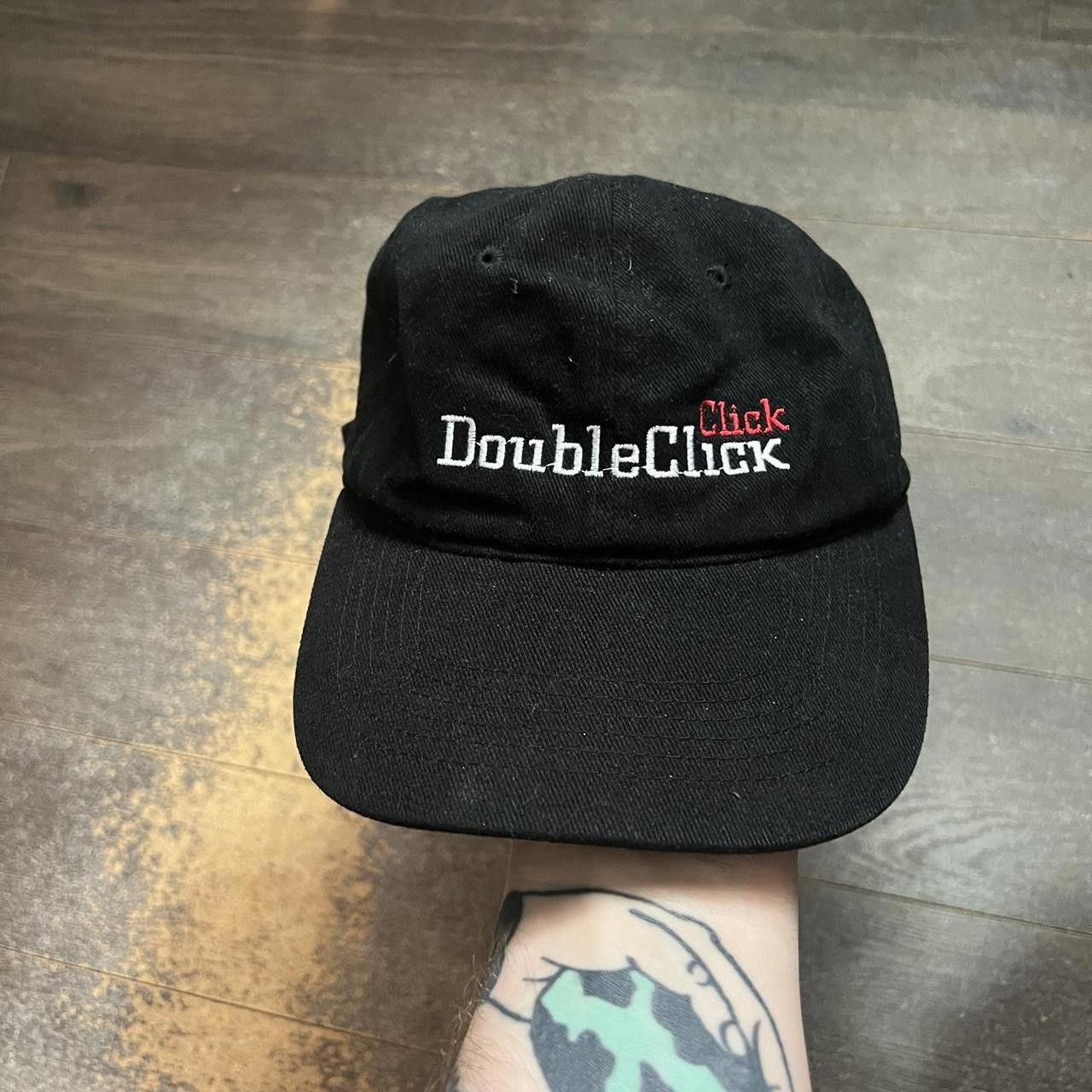 Designer Vintage Click Double Click Strap Back Hat Tech Computers Size ONE SIZE - 1 Thumbnail