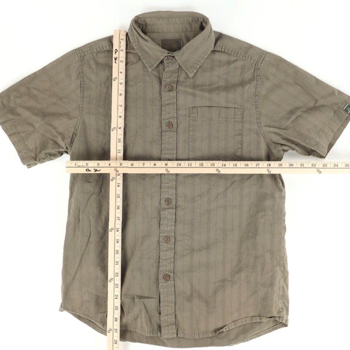 Prana Prana Shirt Short Sleeve Button Down Organic Brown M Mens Size US M / EU 48-50 / 2 - 3 Thumbnail