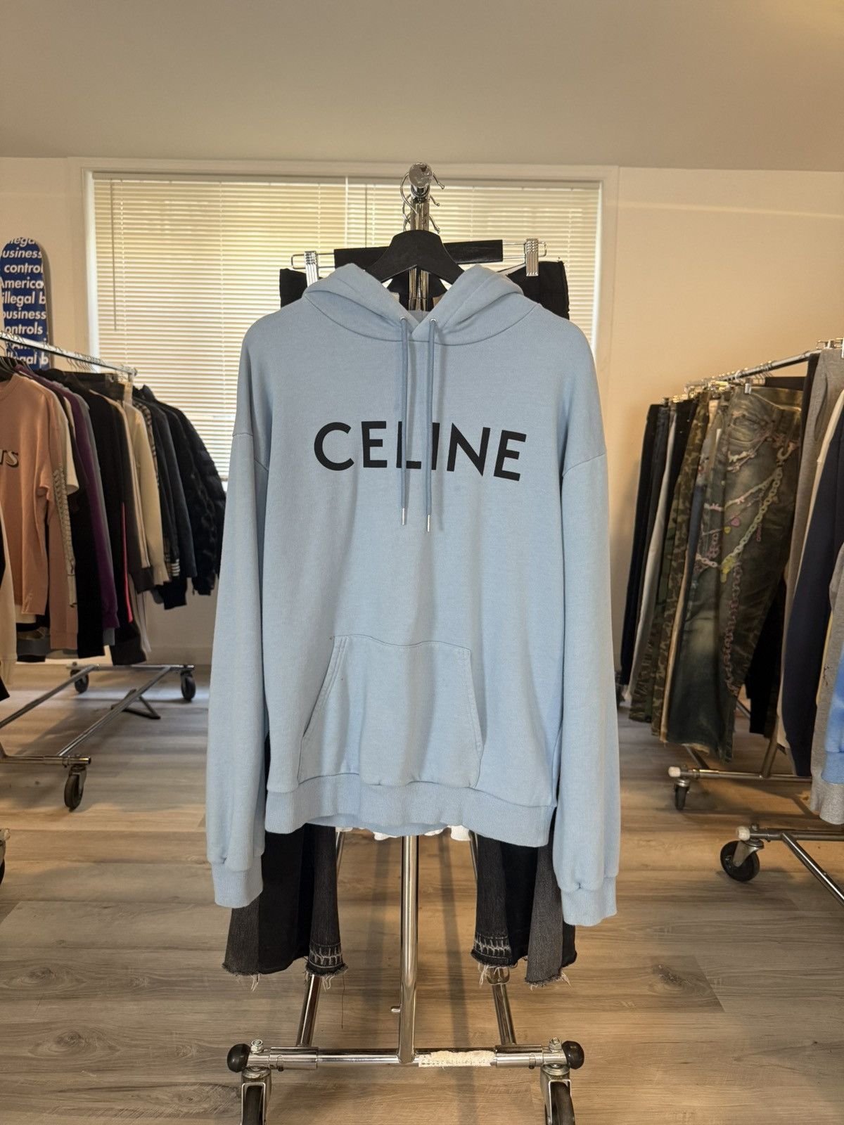 Celine Celine Loose Ave 57 Sky Hoodie | Grailed