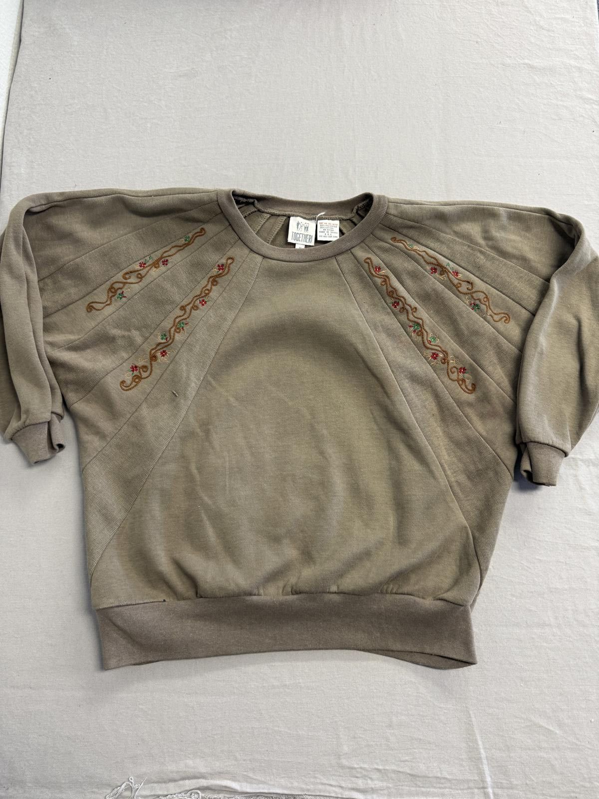 Designer Vintage Together! 80s Symmetric Crewneck Sweatshirt - M Size M / US 6-8 / IT 42-44 - 1 Thumbnail