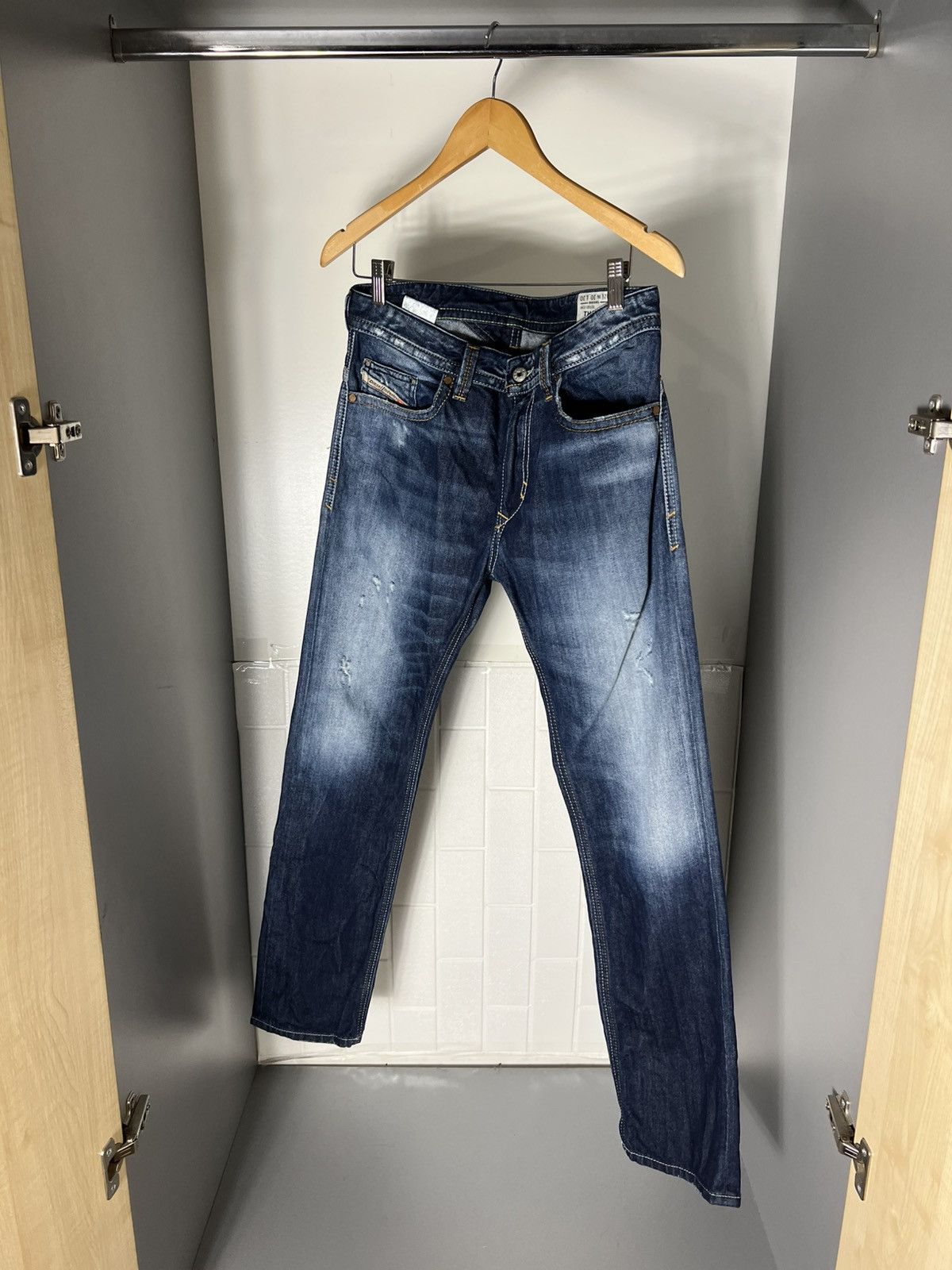 Diesel VINTAGE DIESEL INDUSTRY DENIM DIVISION JEANS CASUAL Y2K 90s Size US 30 / EU 46 - 6 Thumbnail
