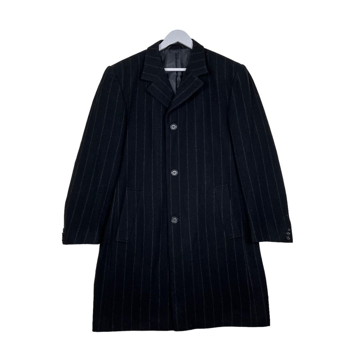 🔥 S.OLIVER MEN WOOL STRIPE COAT MADE IN UKRAINE