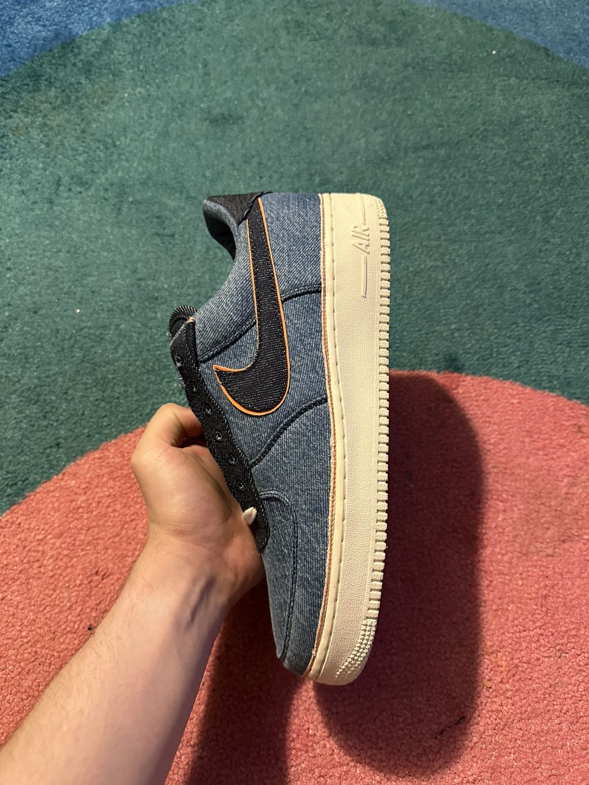Nike 3x1 x Air Force 1 Low Premium Stonewash Blue Size US 11 / EU 44 - 10 Thumbnail